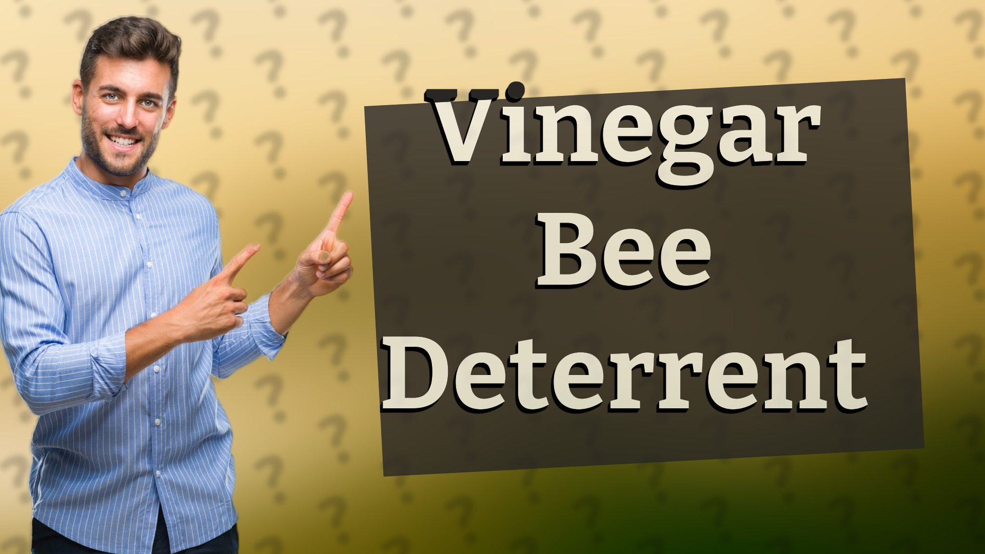 Vinegar Bee Deterrent