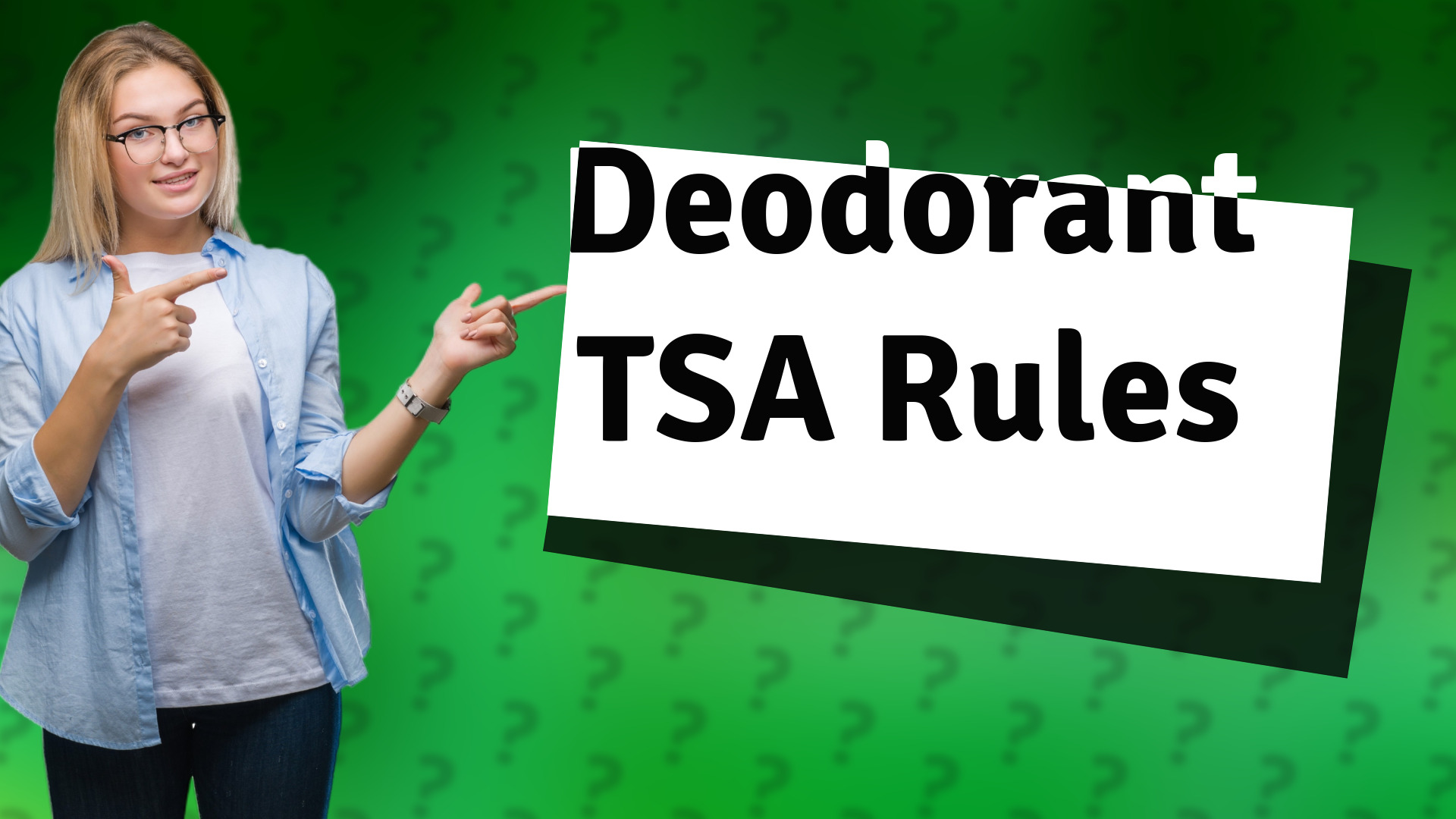 Deodorant TSA Rules