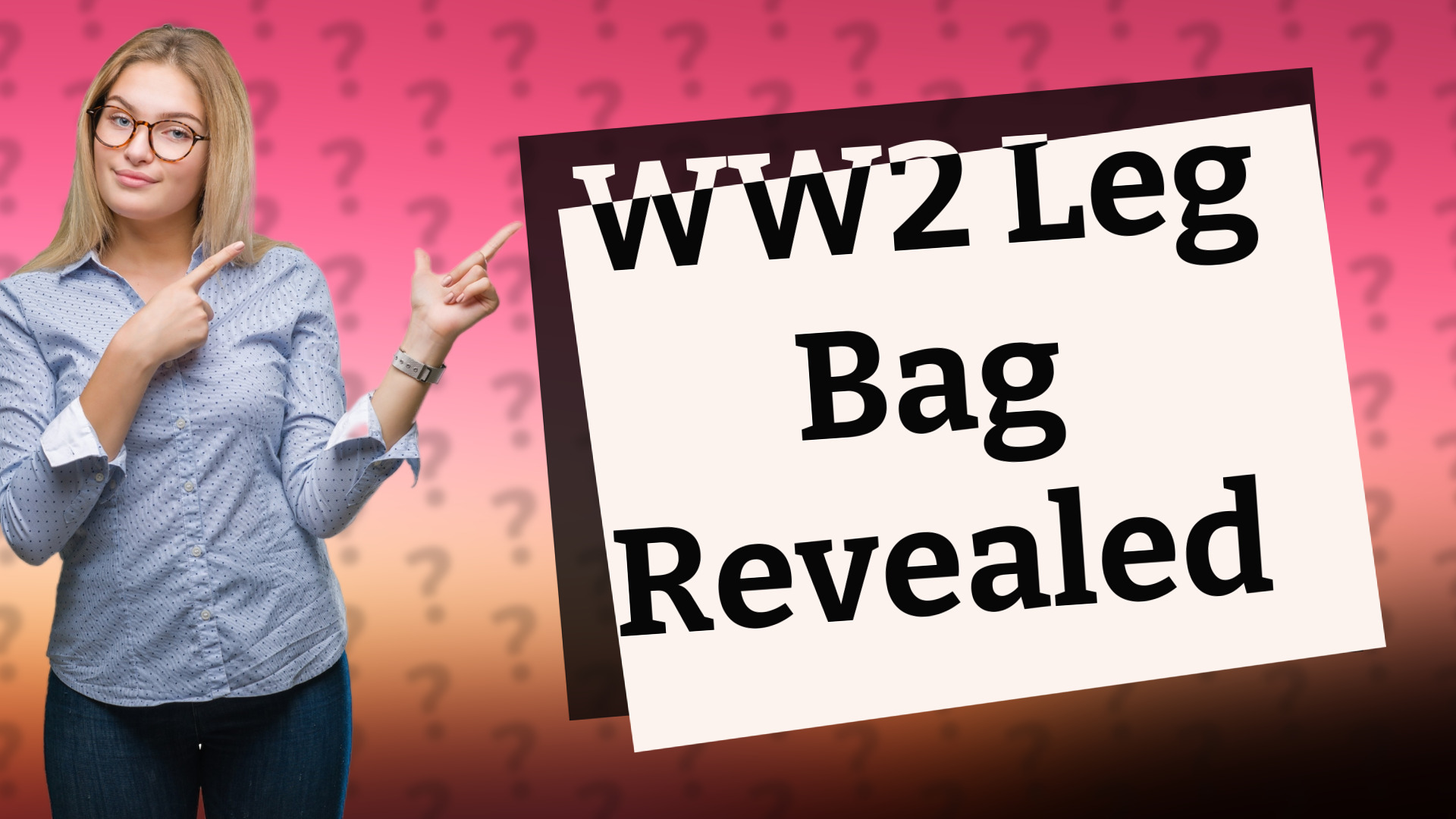 WW2 Leg Bag Revealed