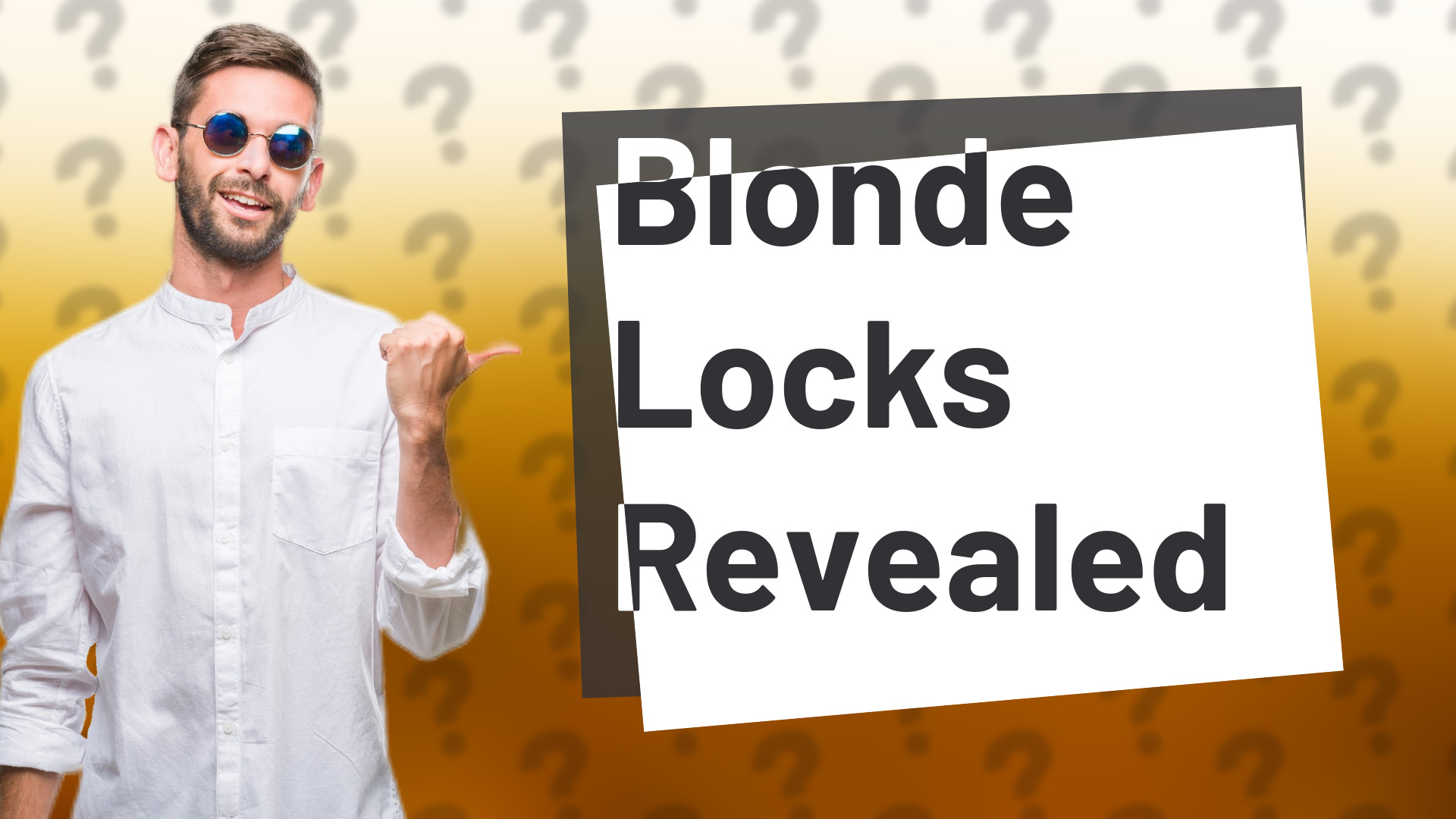 Blonde Locks Revealed