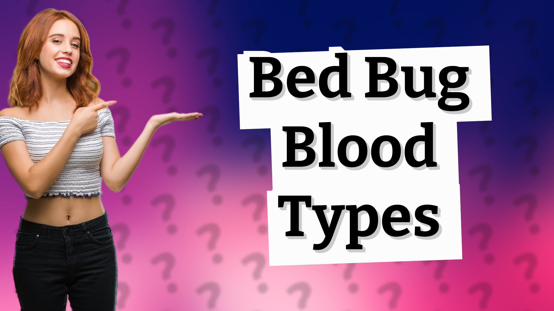 Bed Bug Blood Types