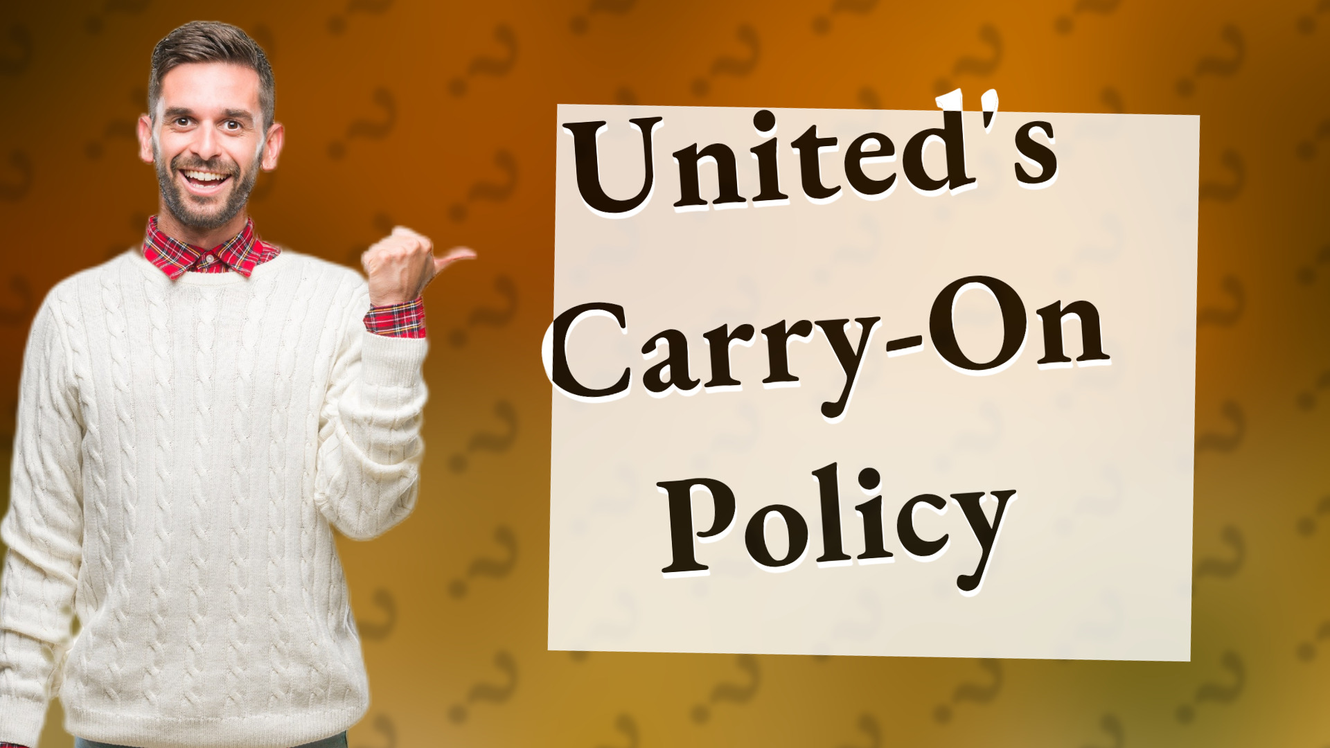United's Carry-On Policy