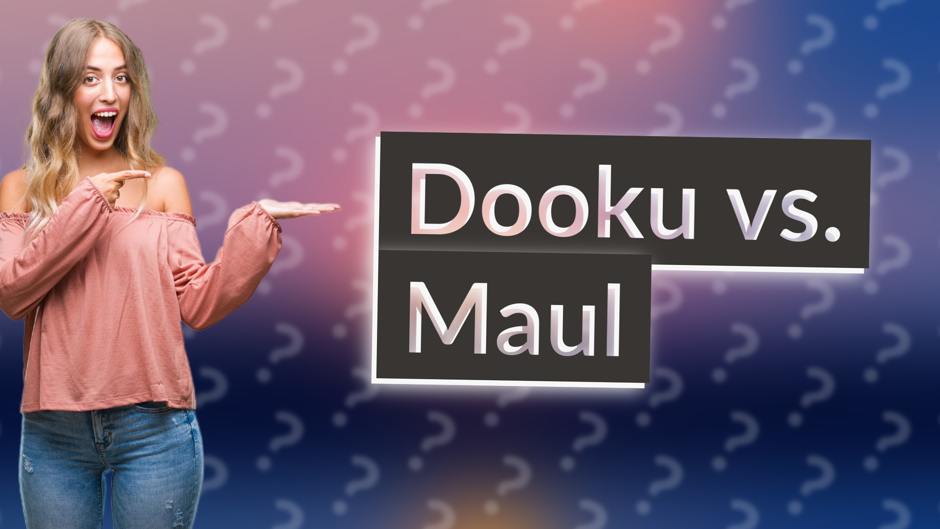 Dooku vs. Maul