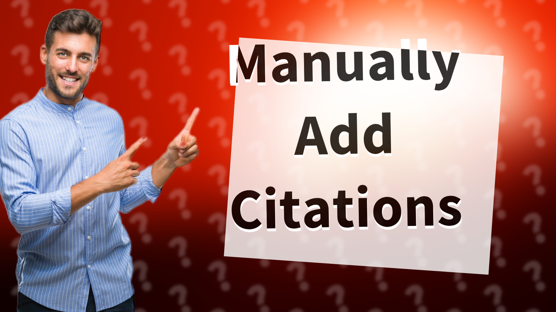 Manually Add Citations