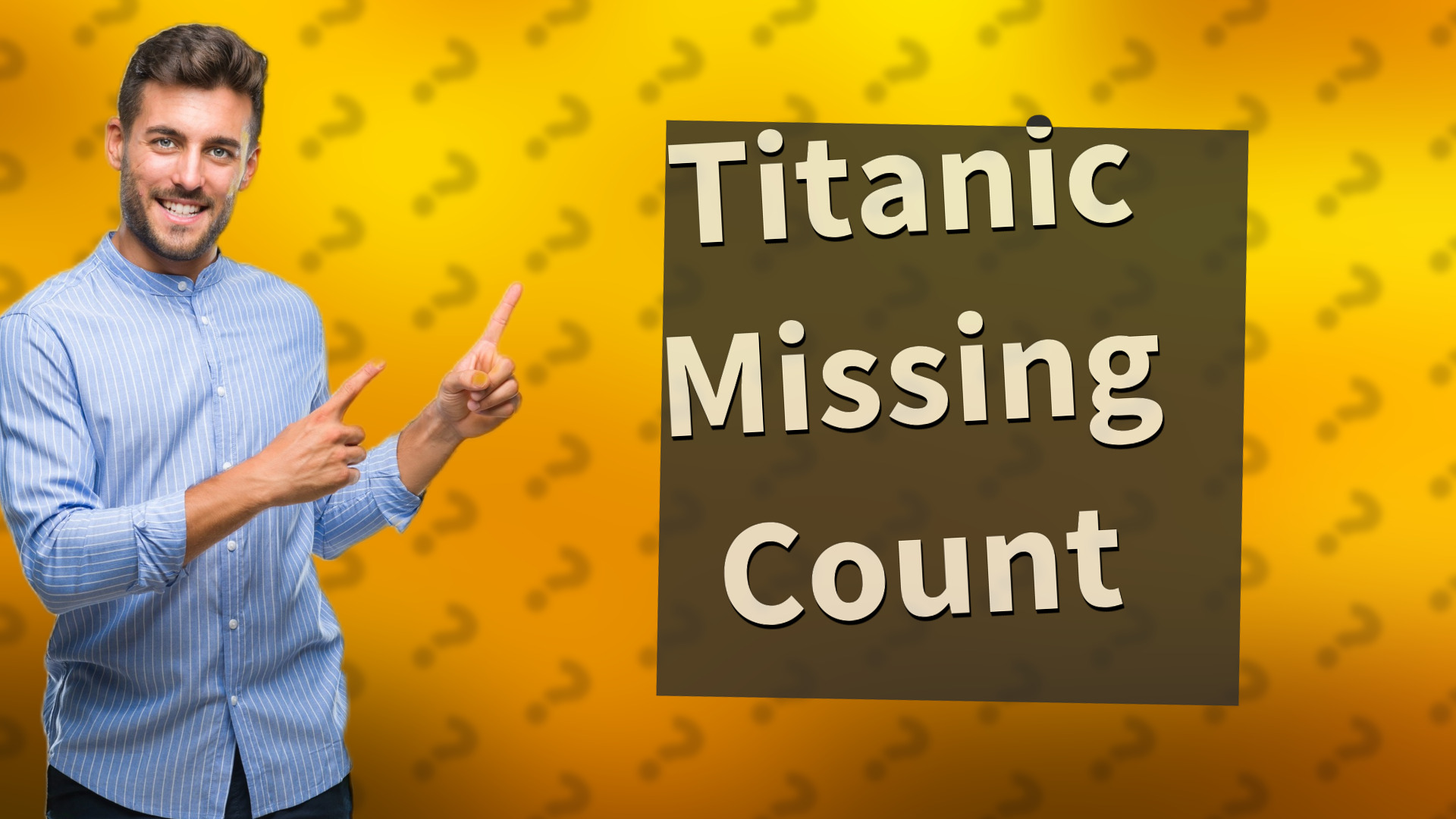 Titanic Missing Count