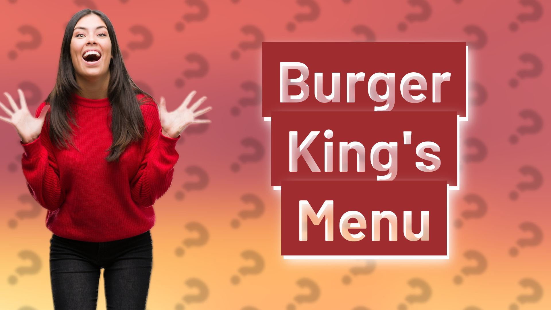 Burger King's Menu
