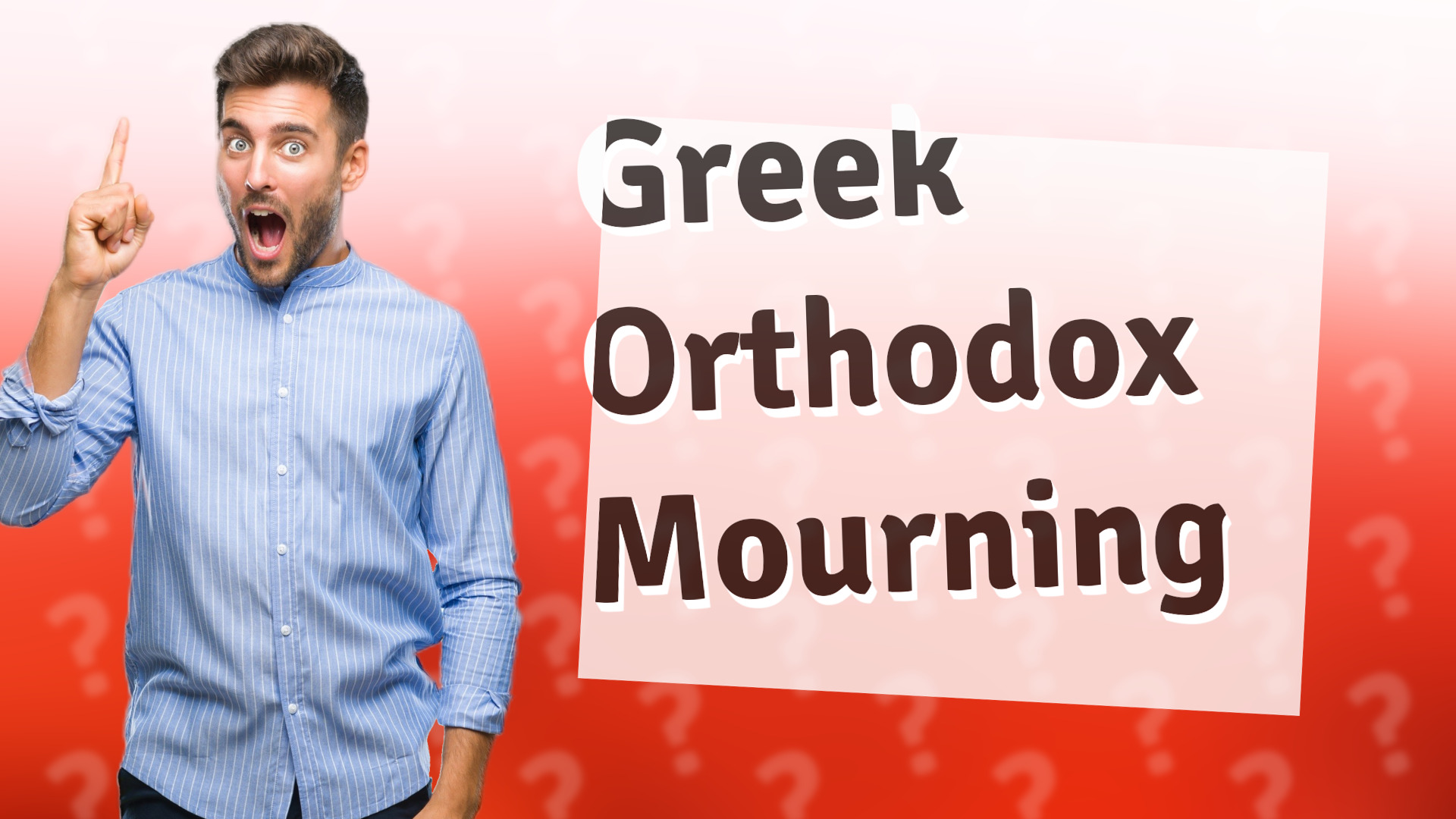 Greek Orthodox Mourning