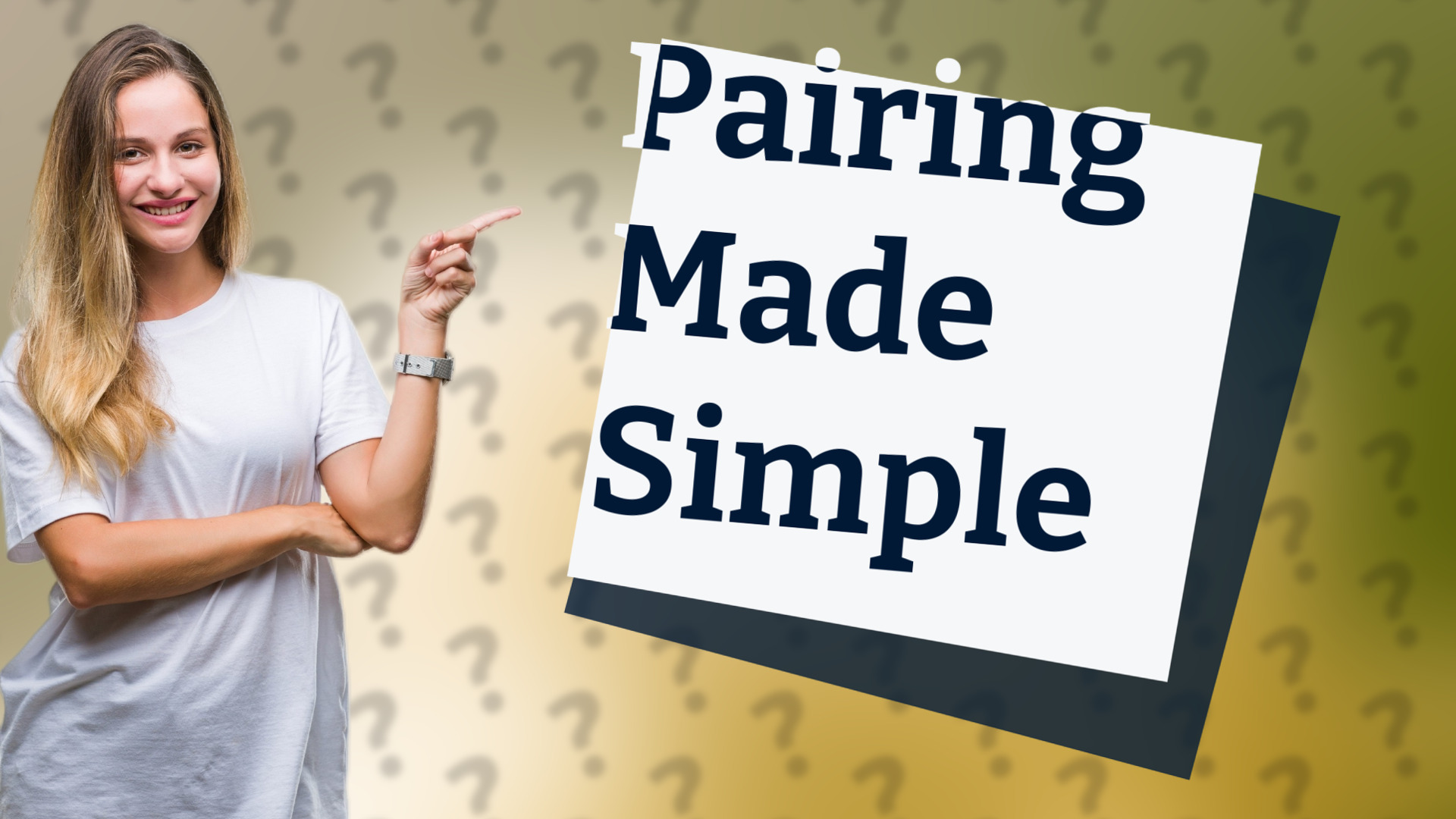 Pairing Made Simple