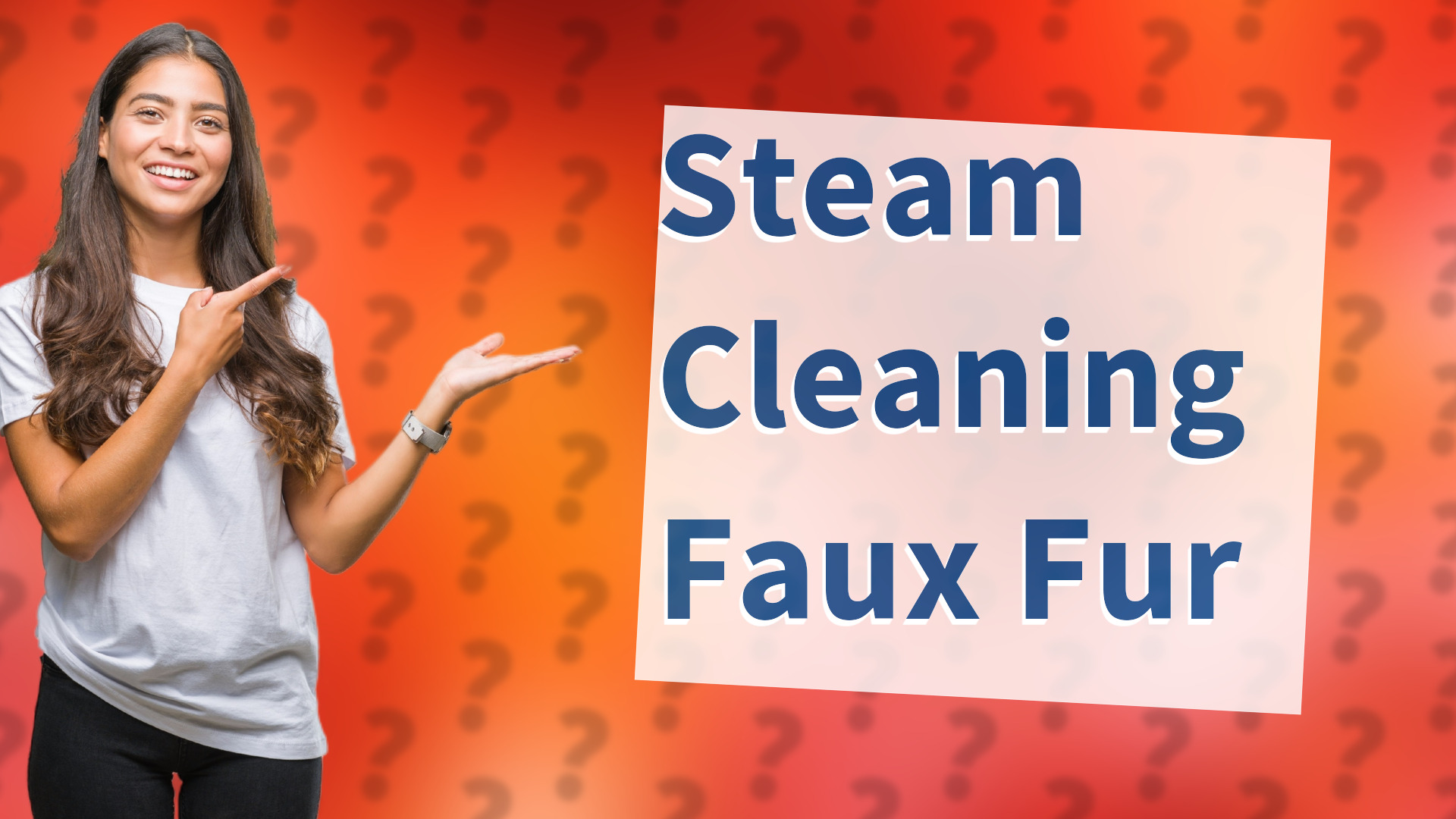 Steam Cleaning Faux Fur