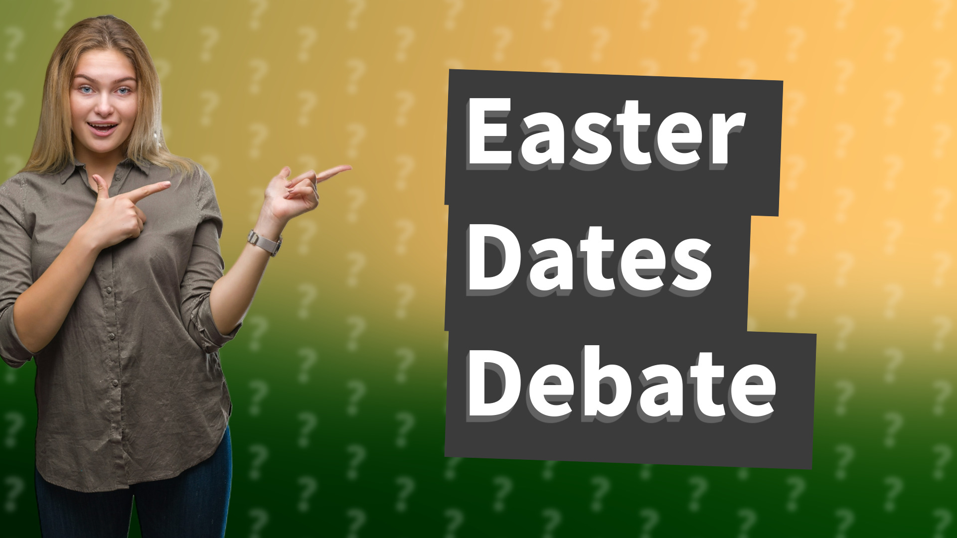 Easter Dates Debate