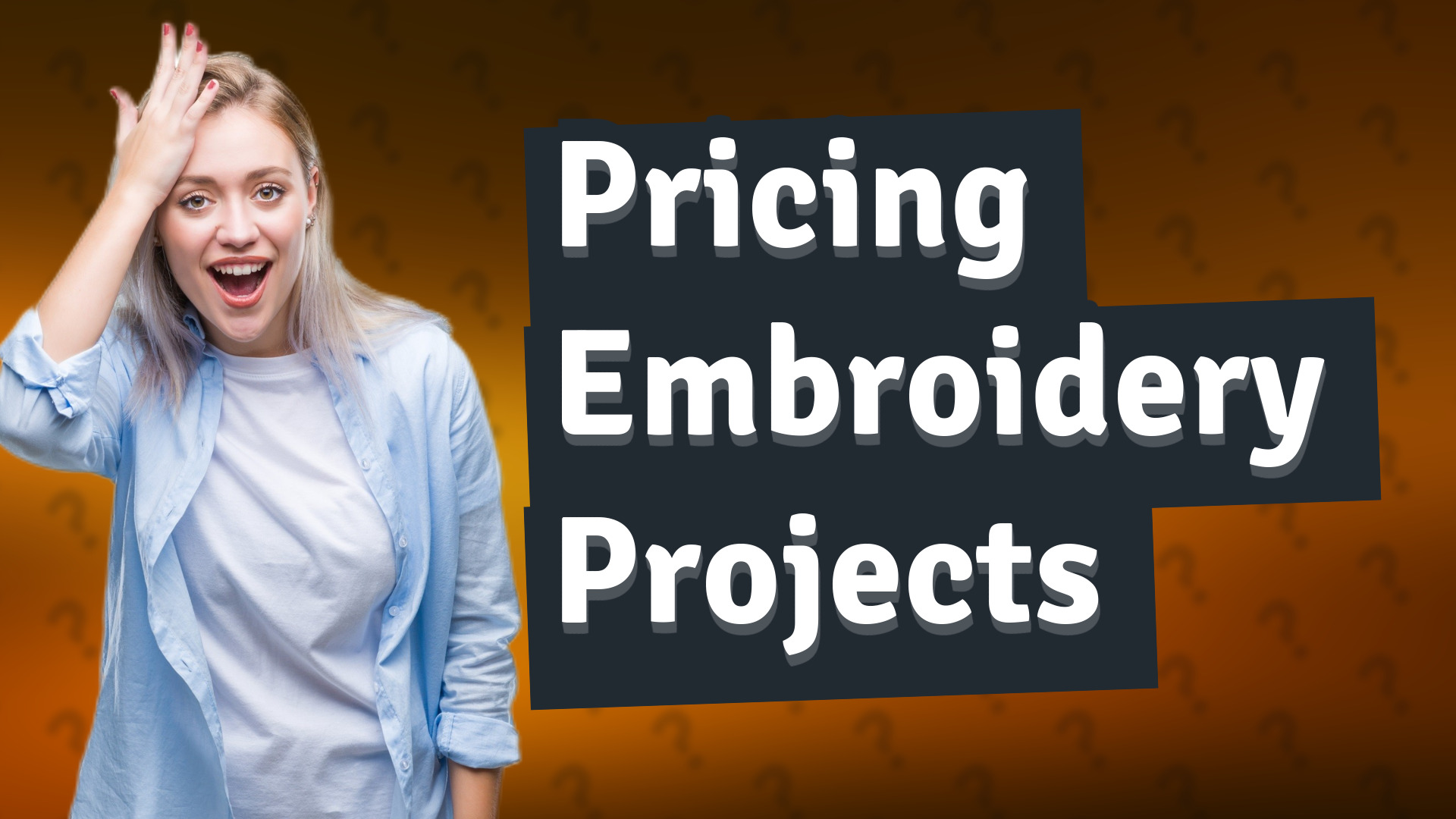 Pricing Embroidery Projects