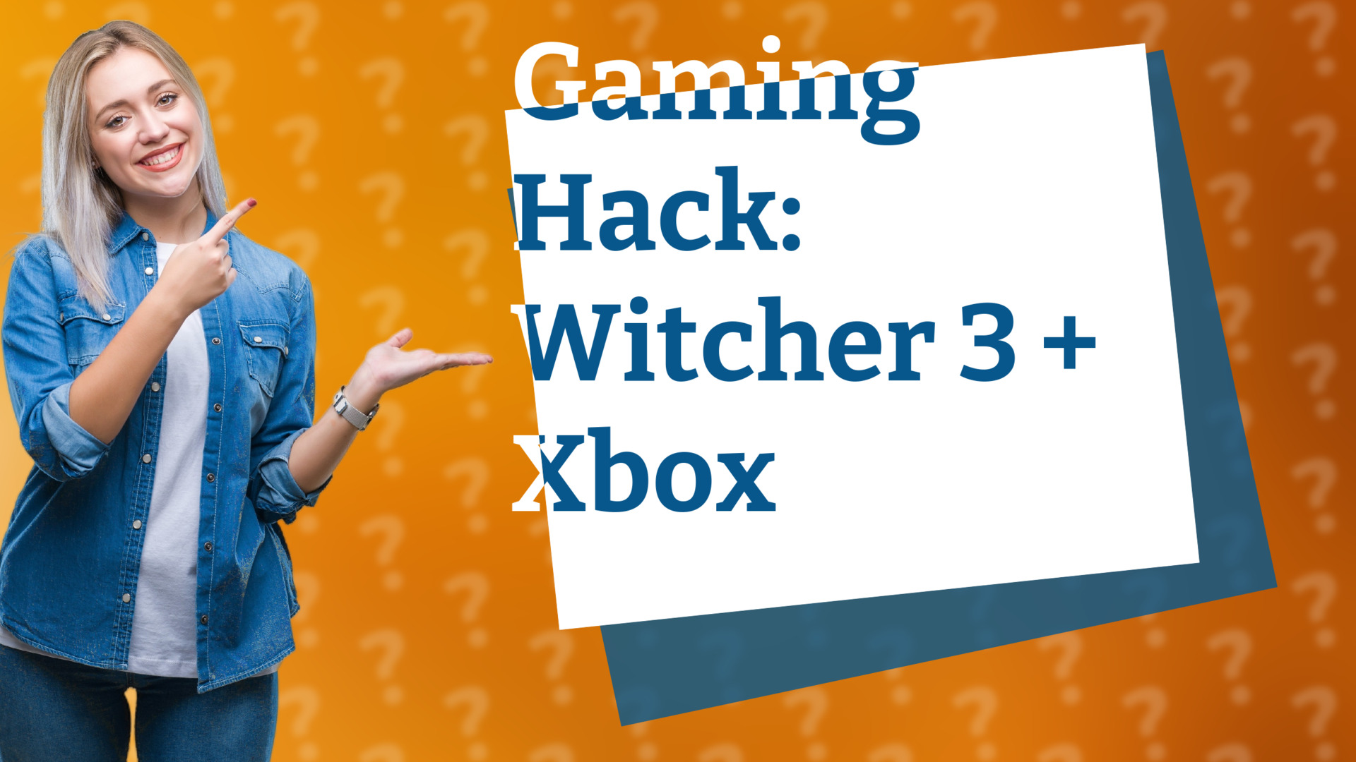 Gaming Hack: Witcher 3 + Xbox