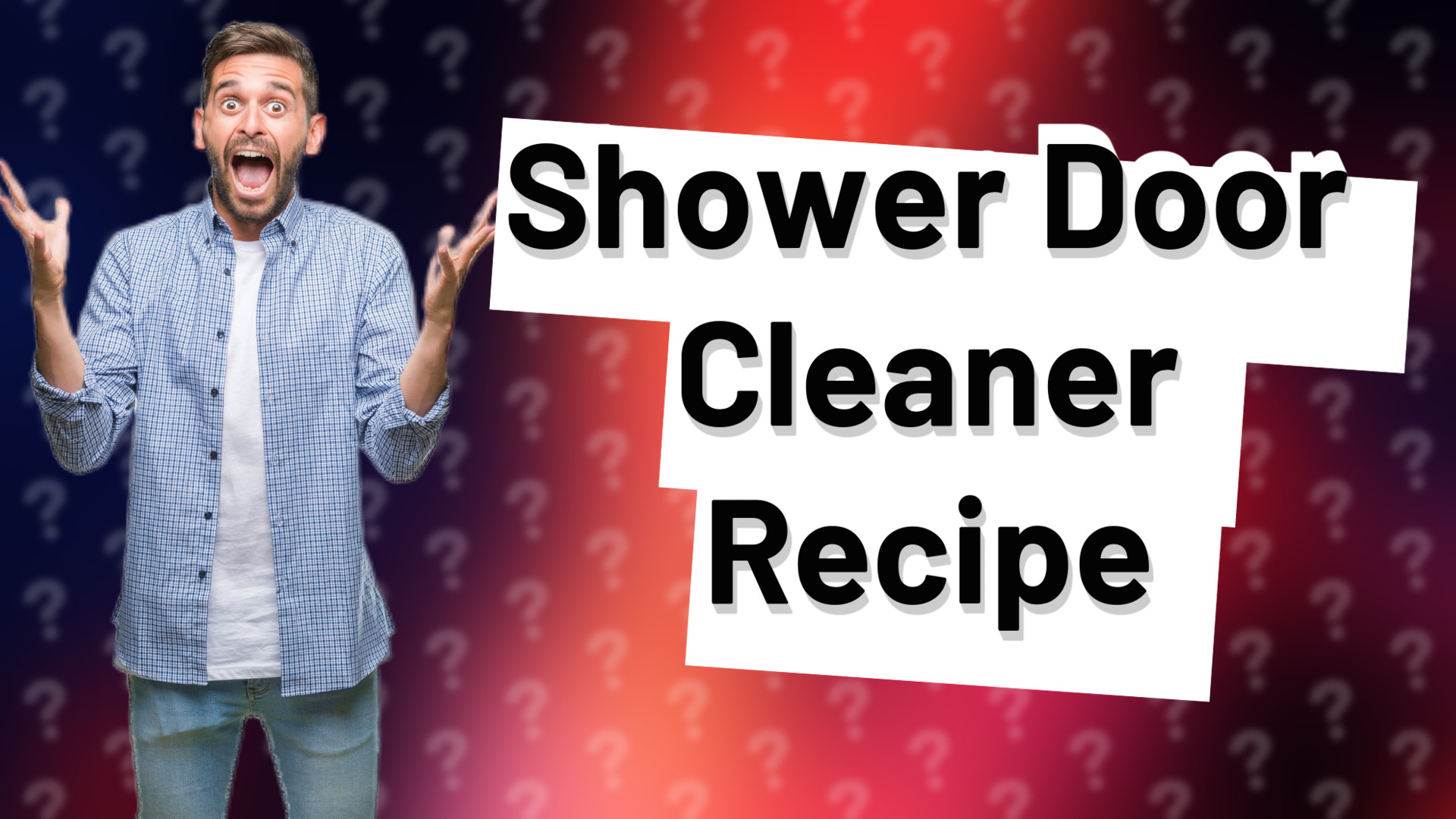 Shower Door Cleaner Recipe
