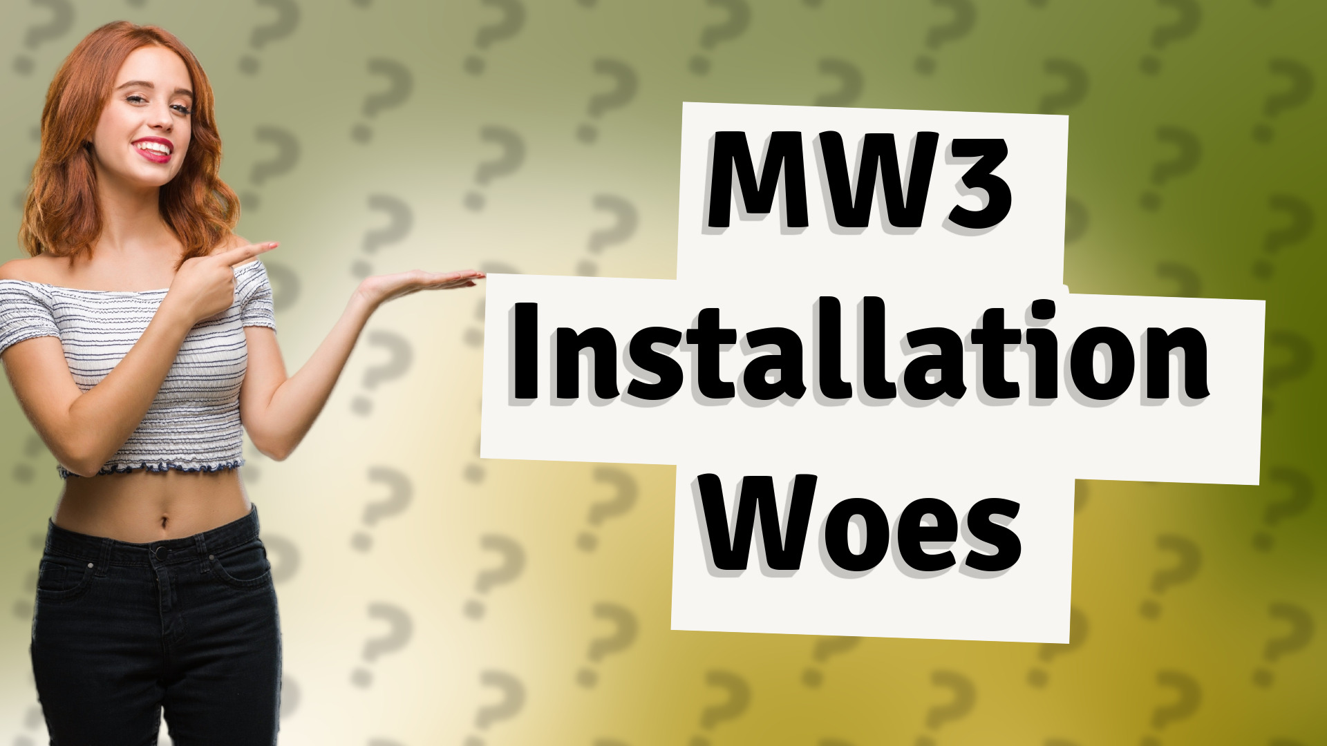 MW3 Installation Woes
