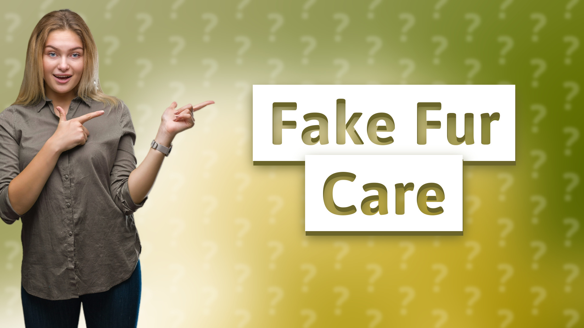Fake Fur Care