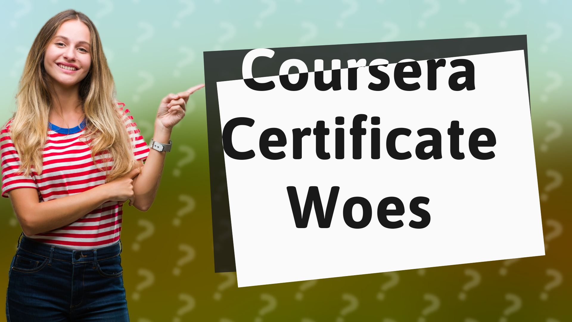 Coursera Certificate Woes
