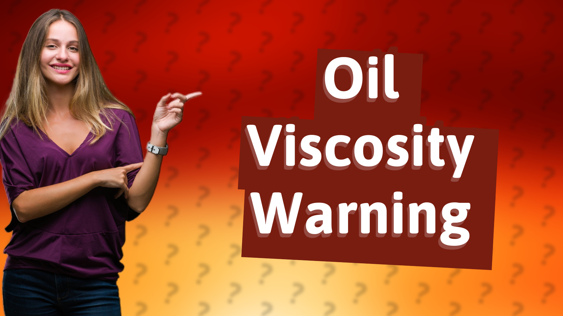 Oil Viscosity Warning