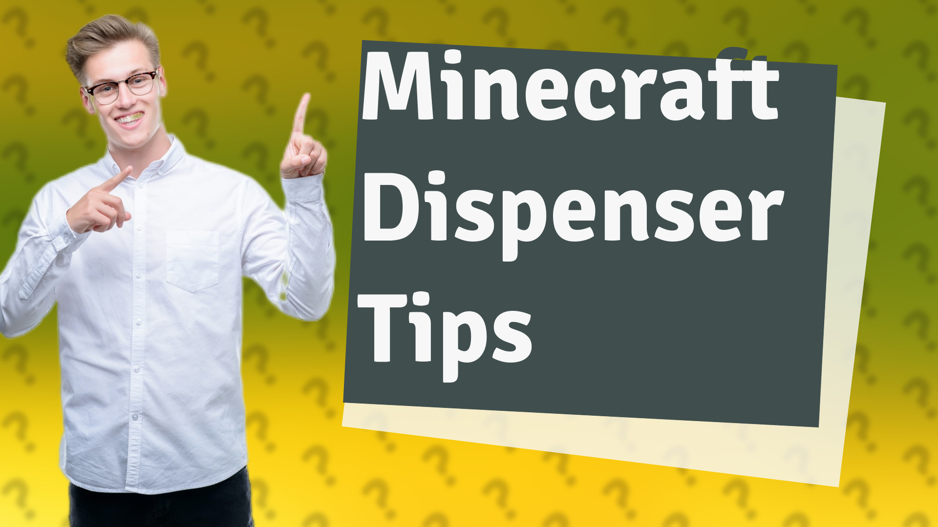 Minecraft Dispenser Tips