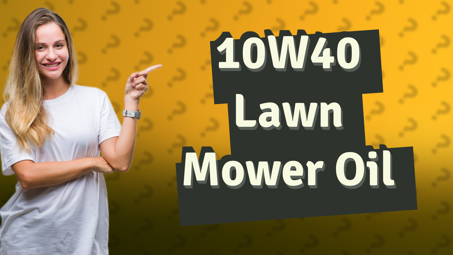10W40 Lawn Mower Oil