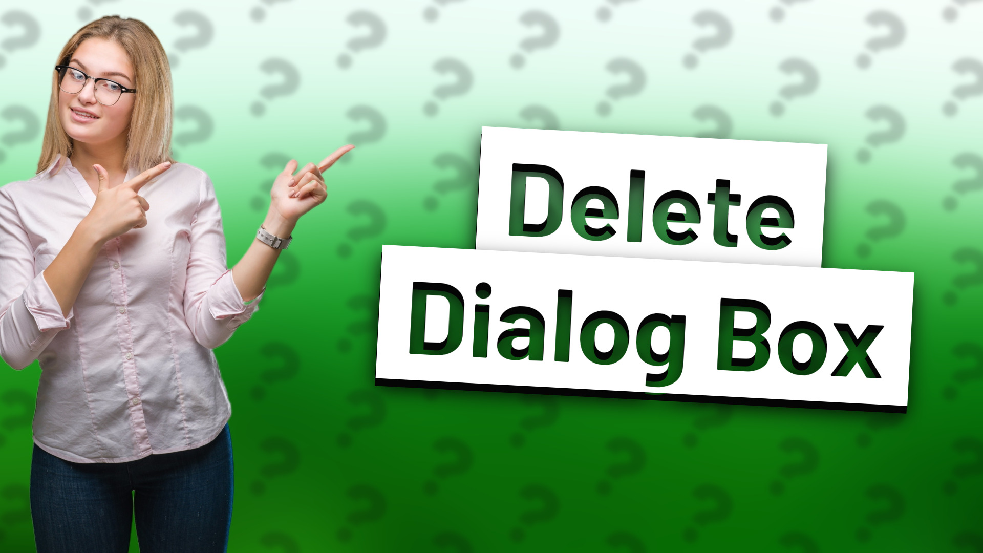 Delete Dialog Box