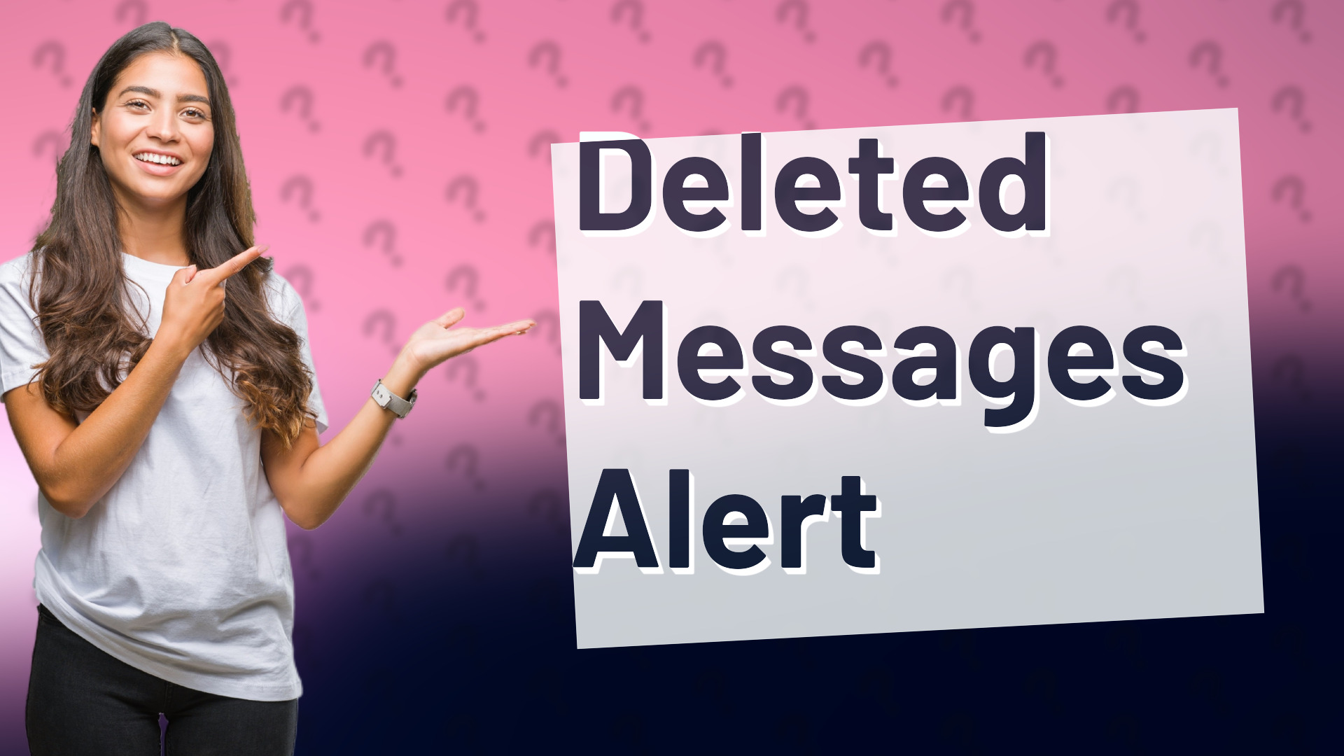 Deleted Messages Alert