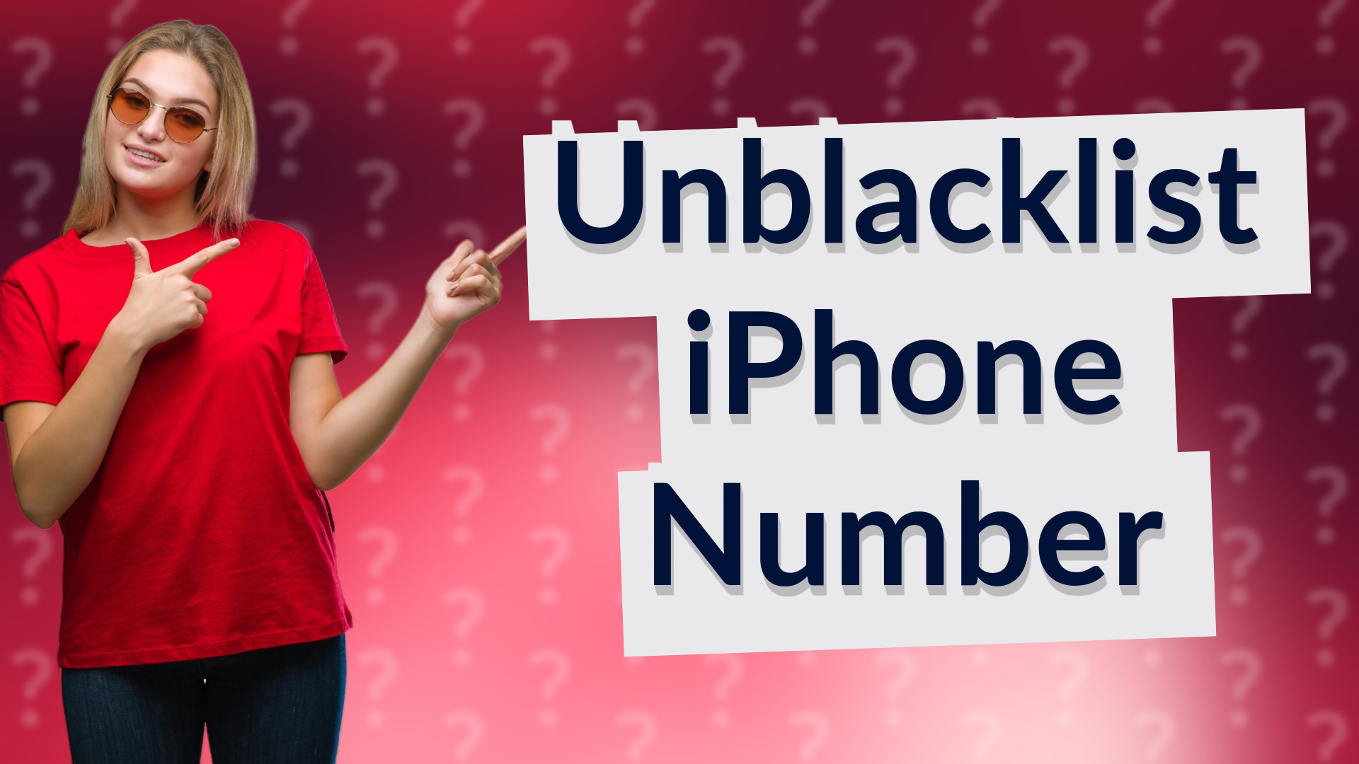 Unblacklist iPhone Number