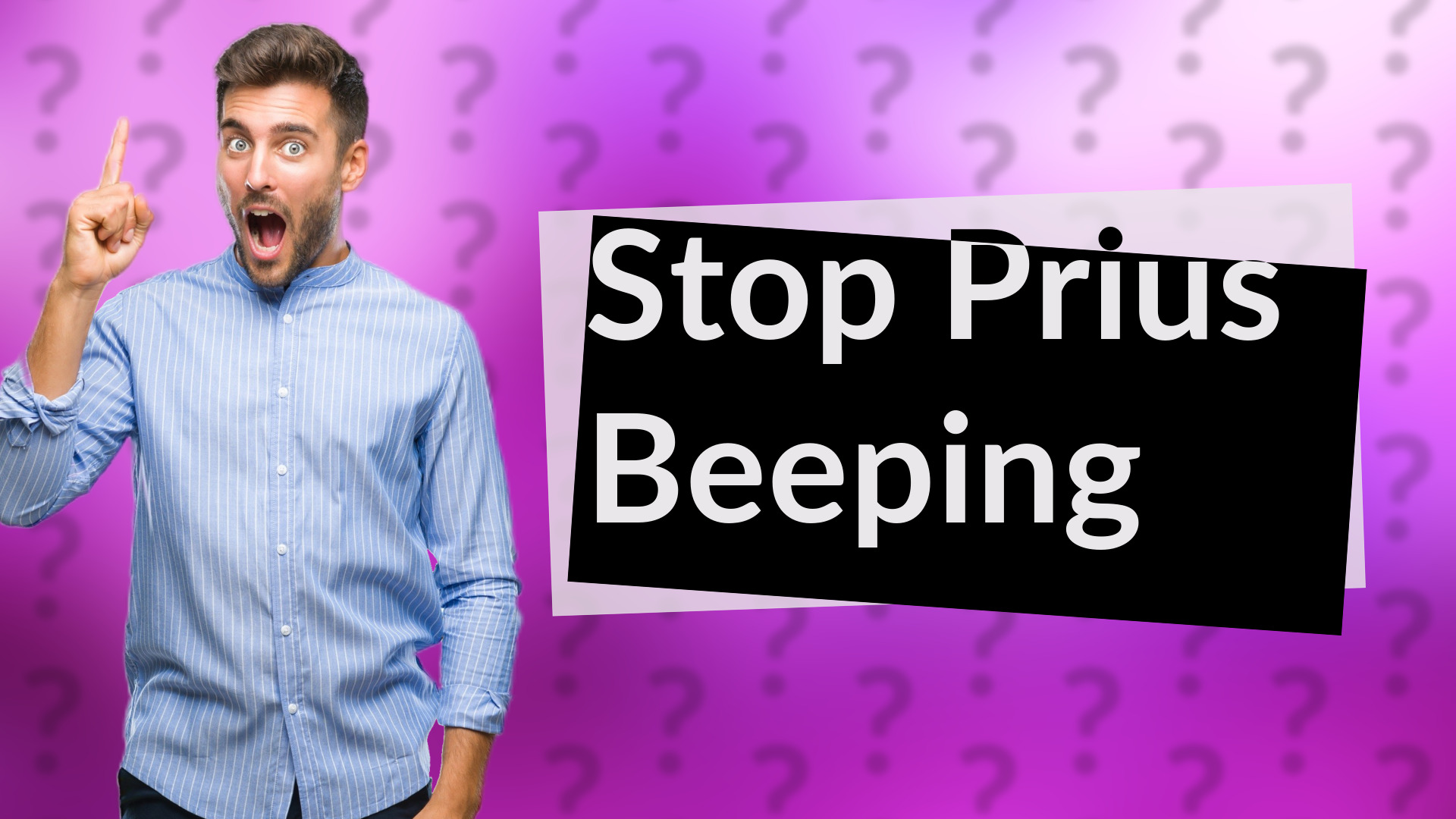 Stop Prius Beeping