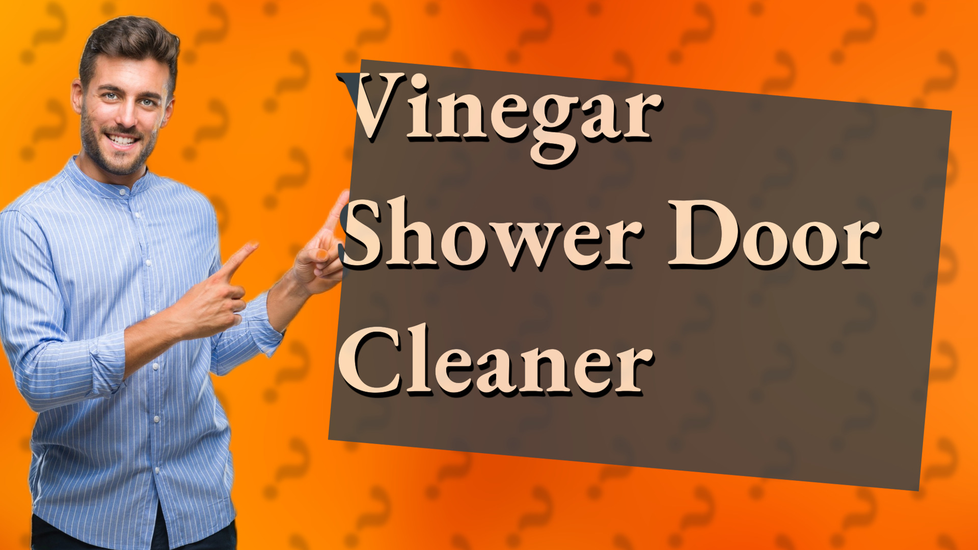 Vinegar Shower Door Cleaner