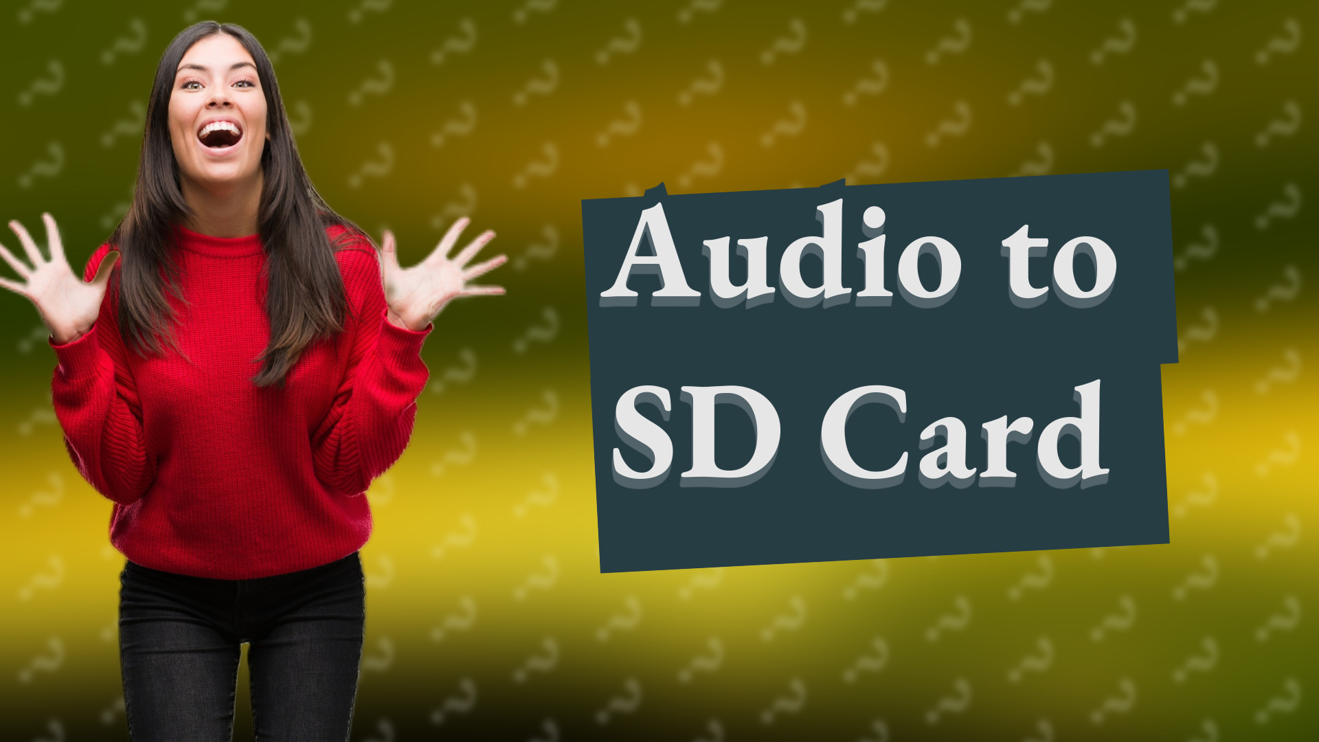 Audio to SD Card