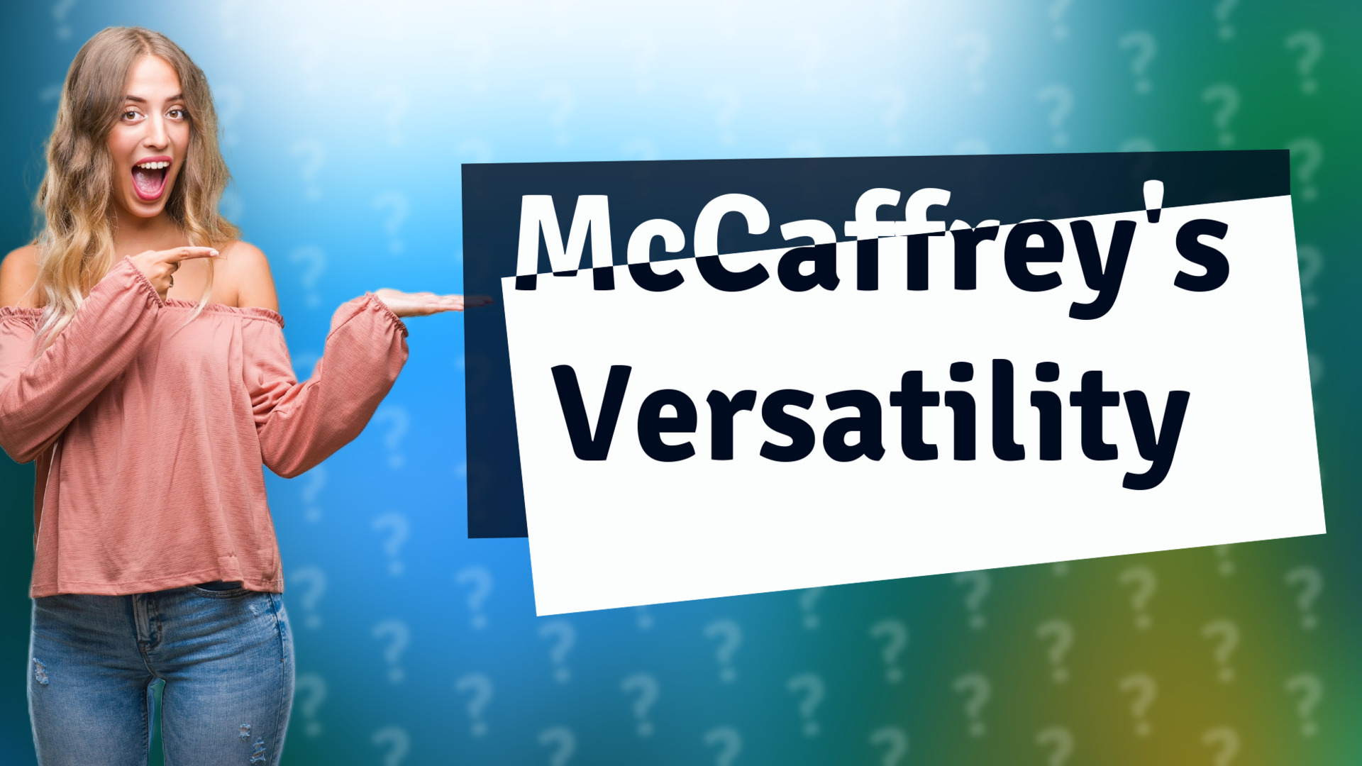 McCaffrey's Versatility