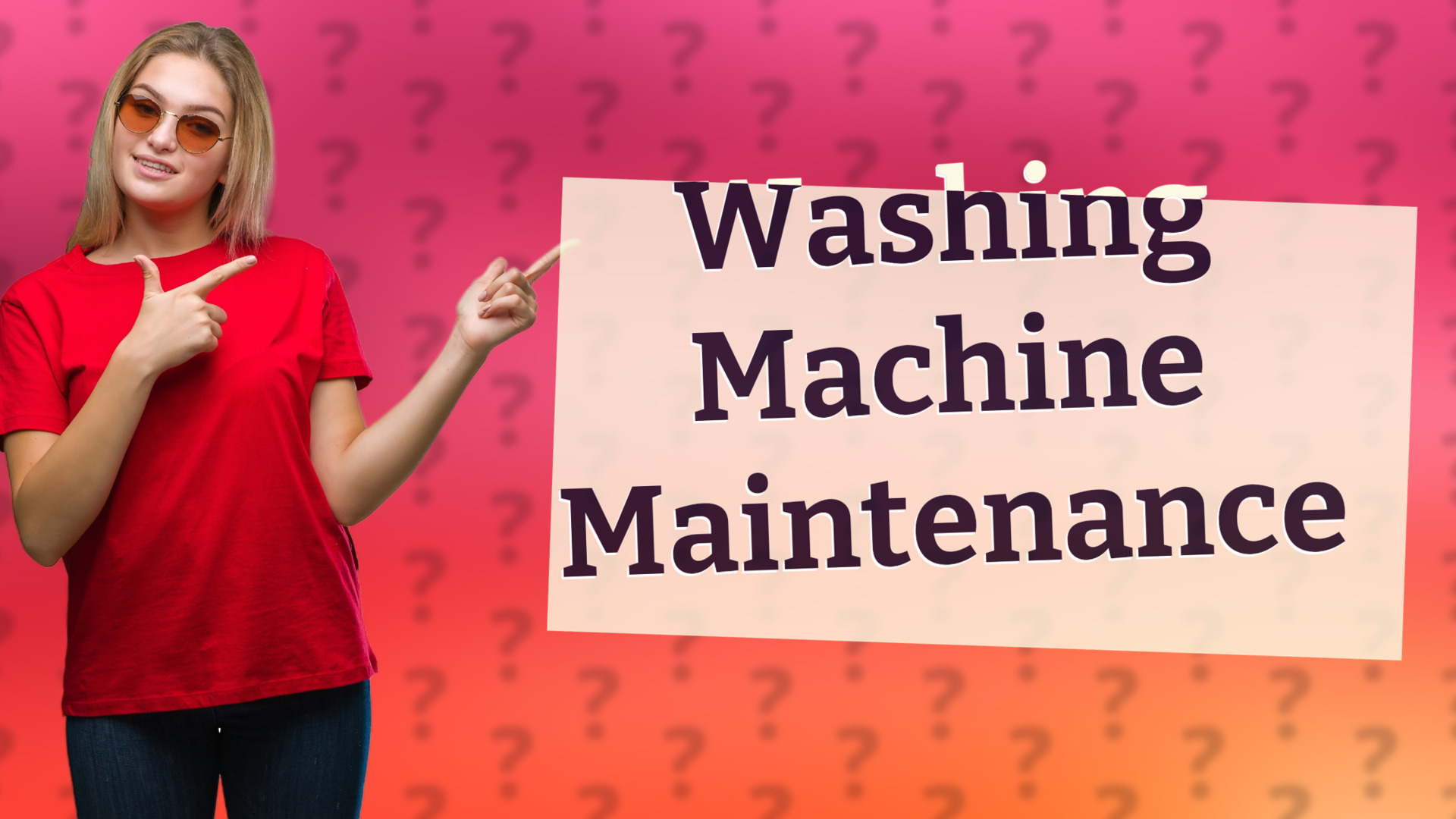 Washing Machine Maintenance