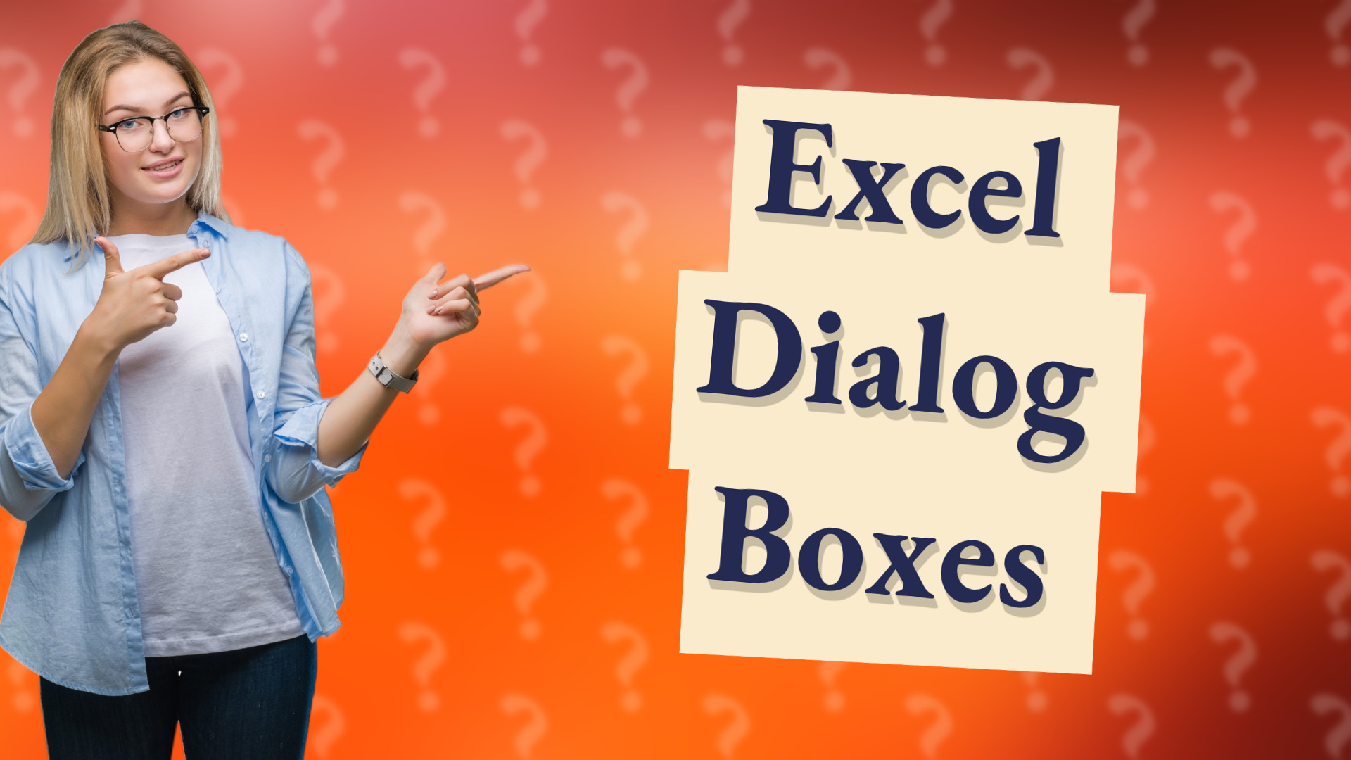 Excel Dialog Boxes