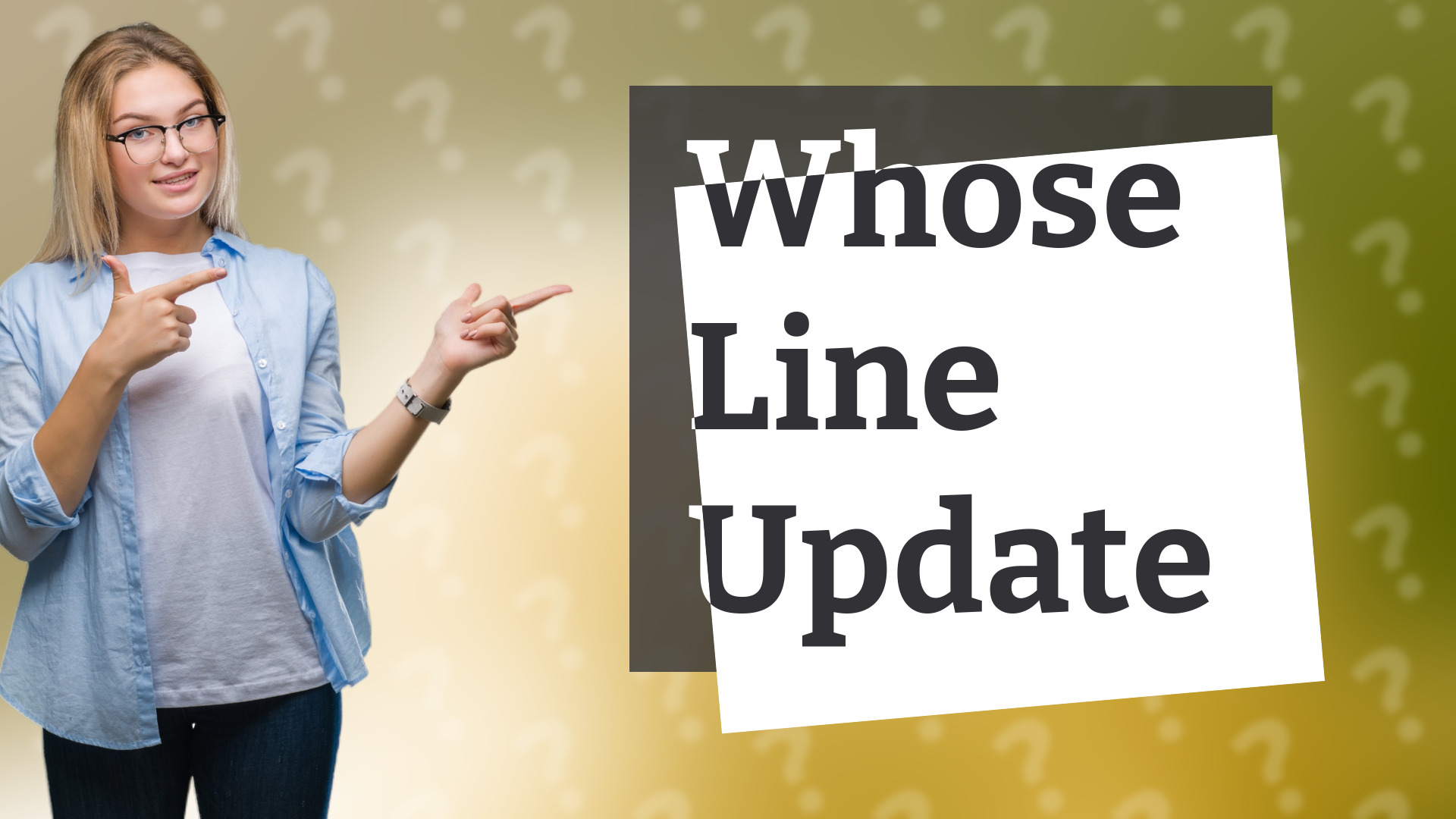 Whose Line Update