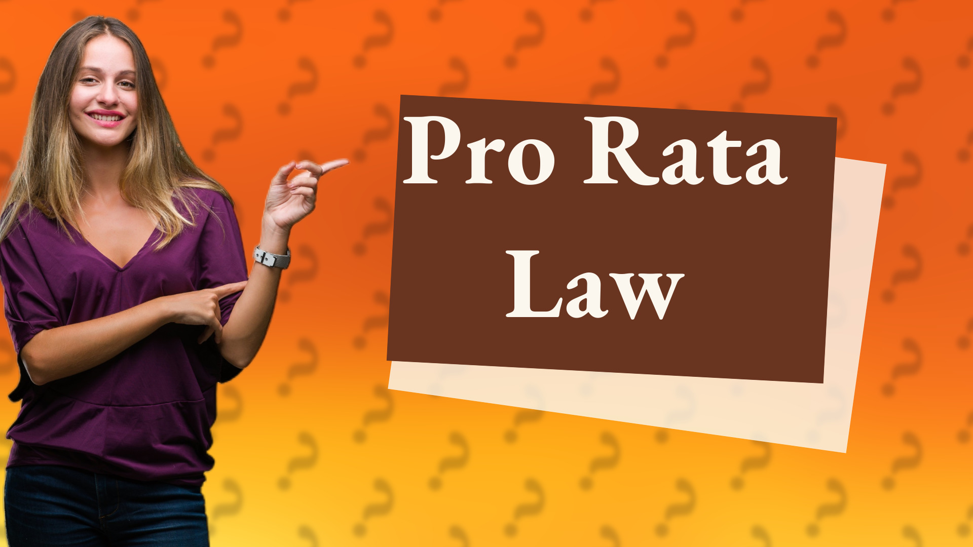 Pro Rata Law
