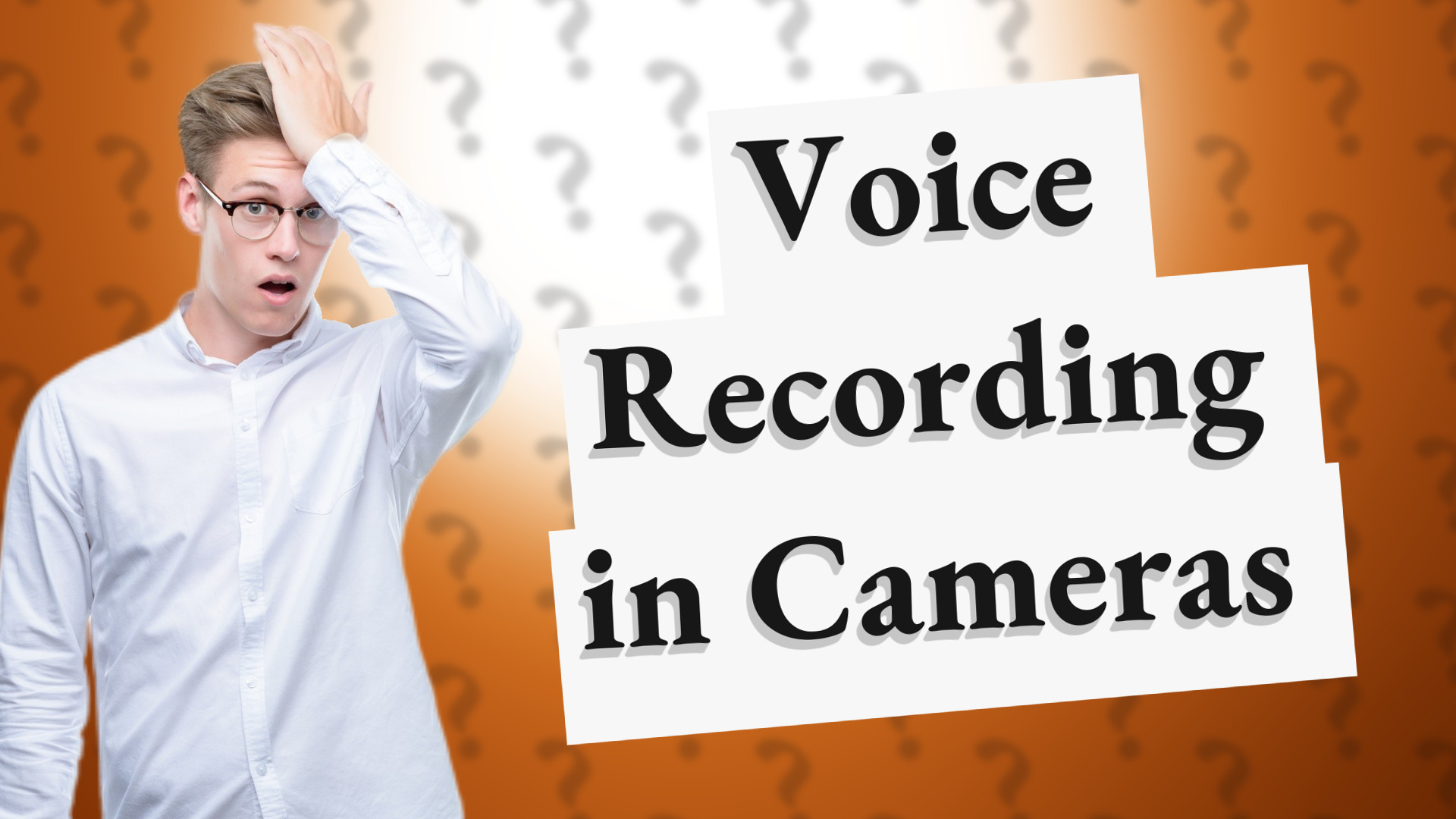 Voice Recording in Cameras