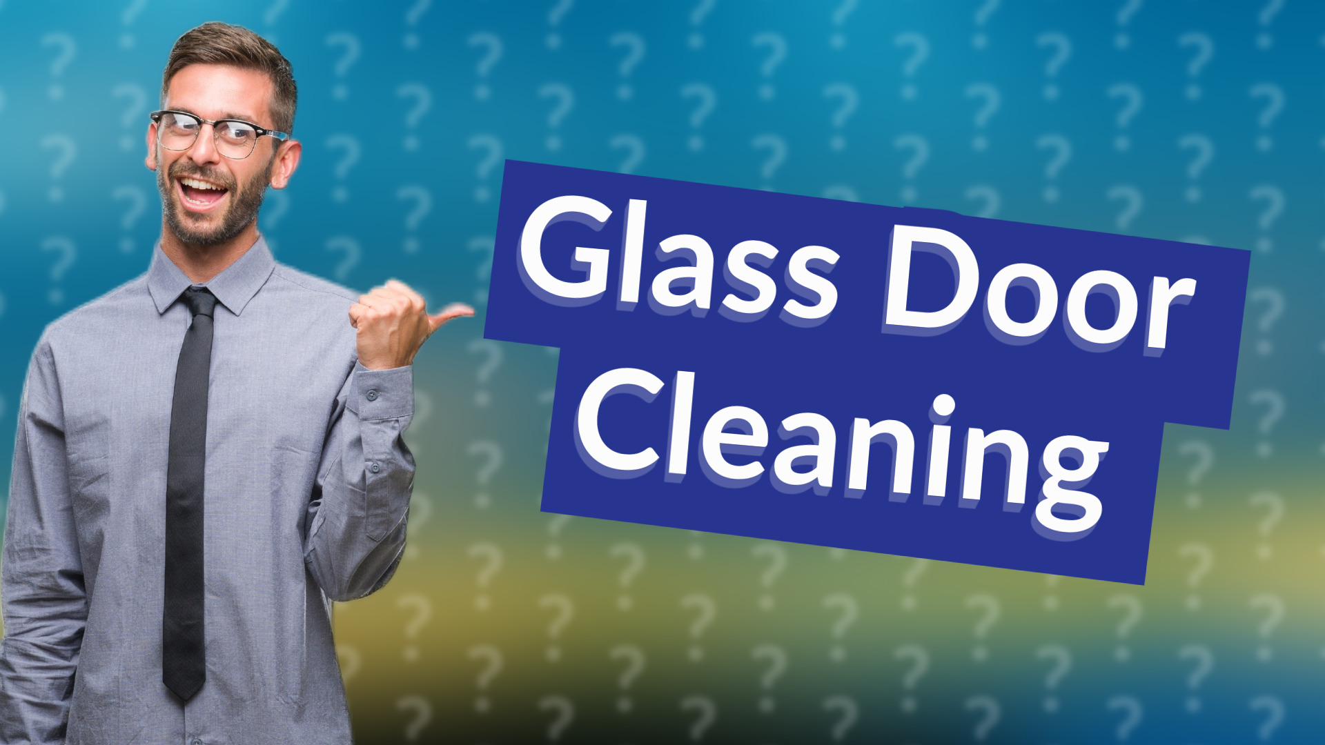 Glass Door Cleaning