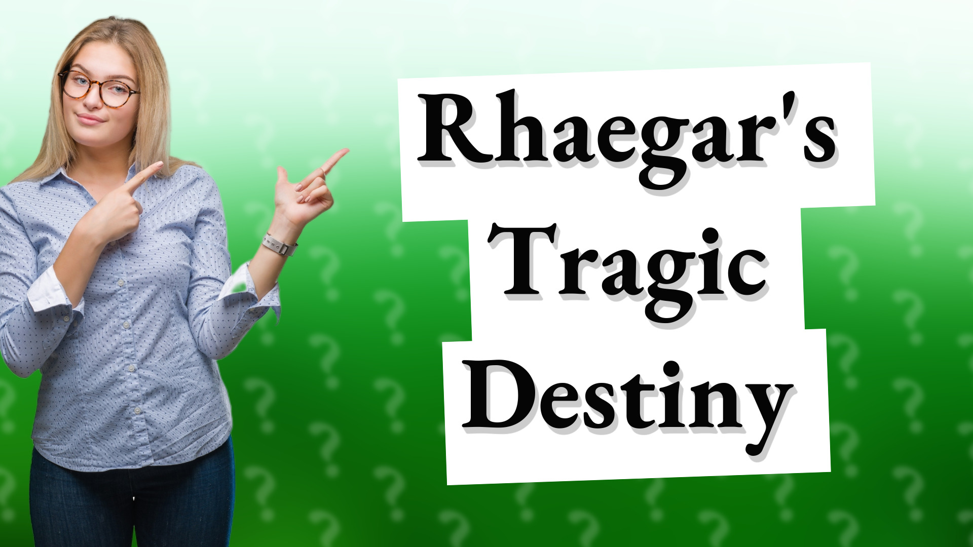 Rhaegar's Tragic Destiny