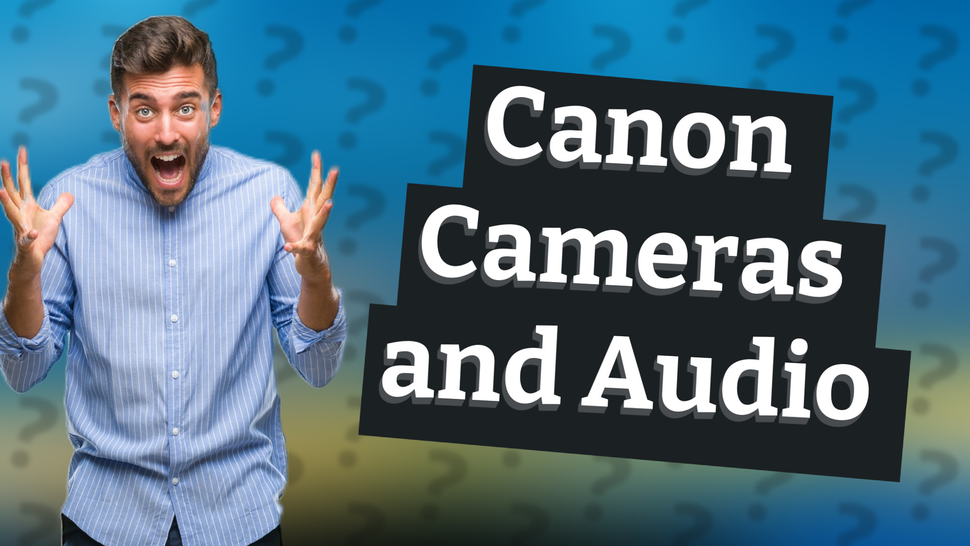 Canon Cameras and Audio