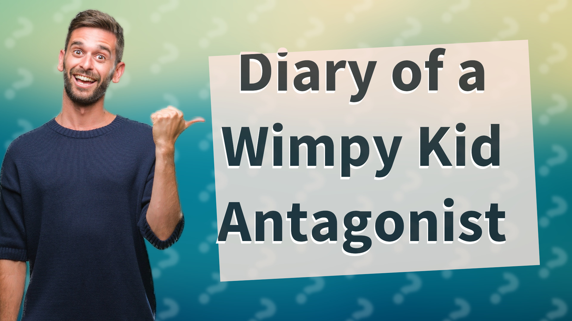 Diary of a Wimpy Kid Antagonist