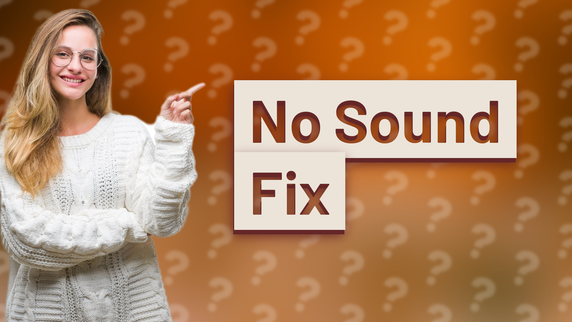 No Sound Fix