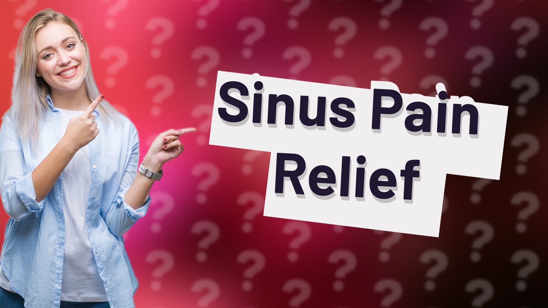 Sinus Pain Relief