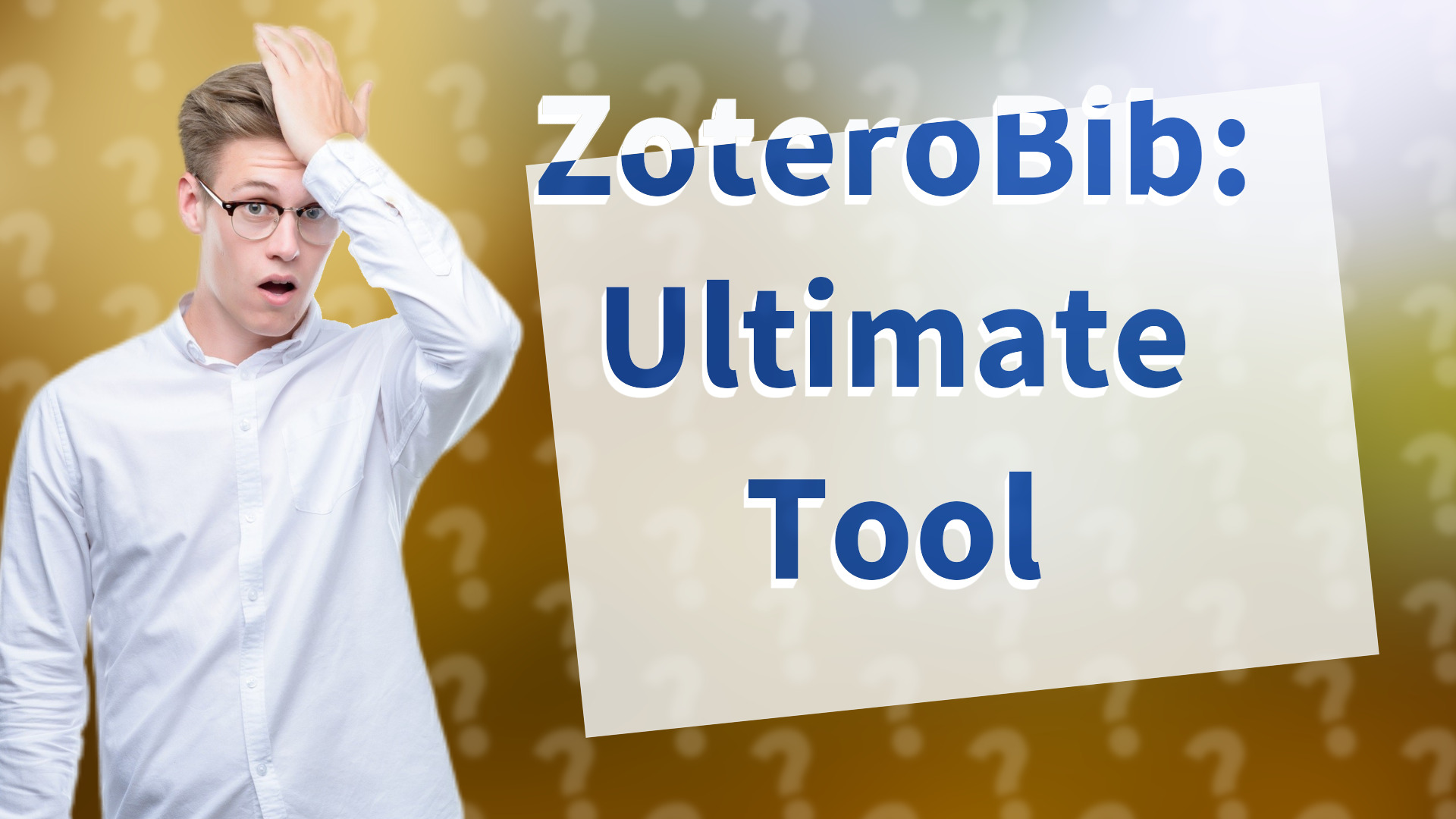 ZoteroBib: Ultimate Tool