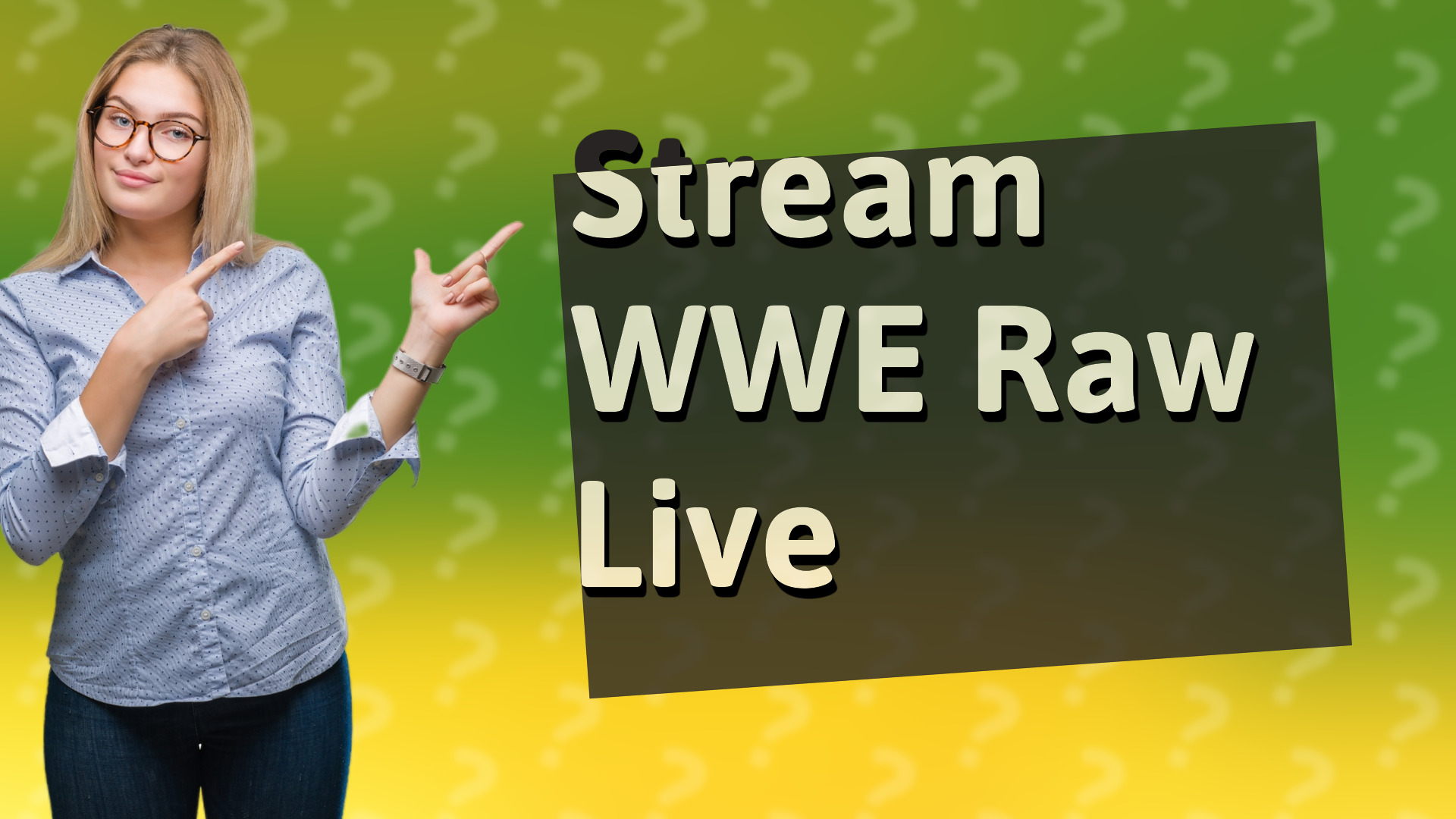 Stream WWE Raw Live