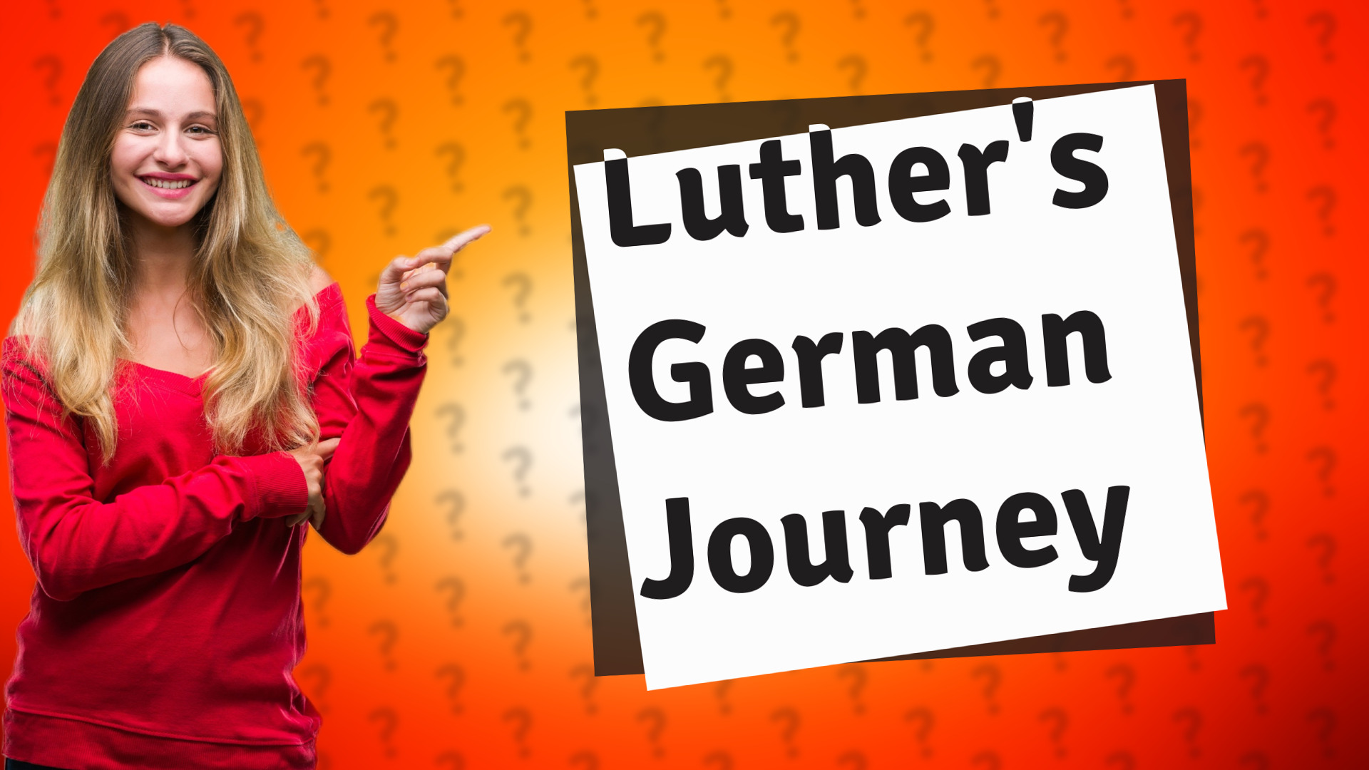 Luther's German Journey