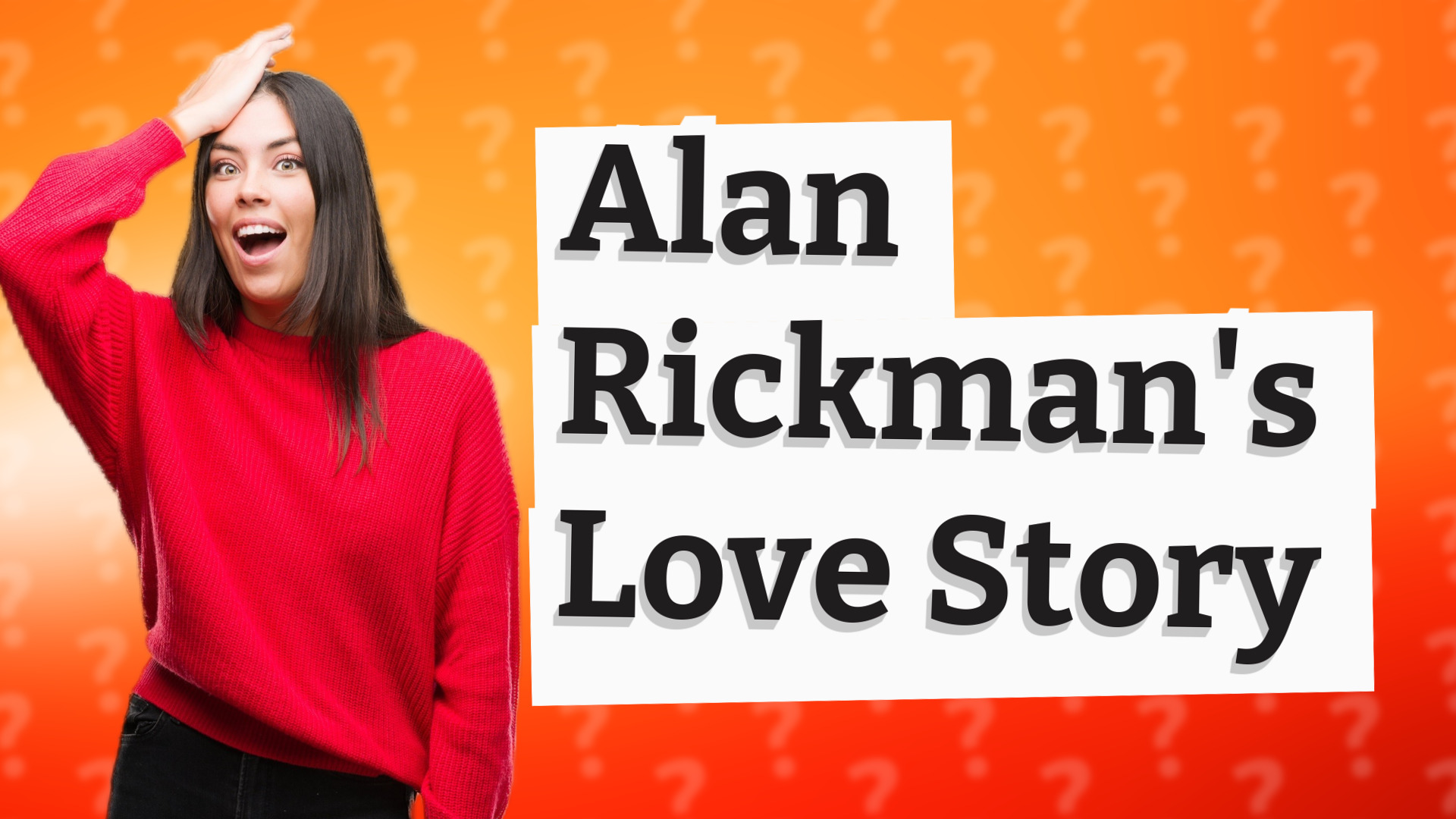 Alan Rickman's Love Story