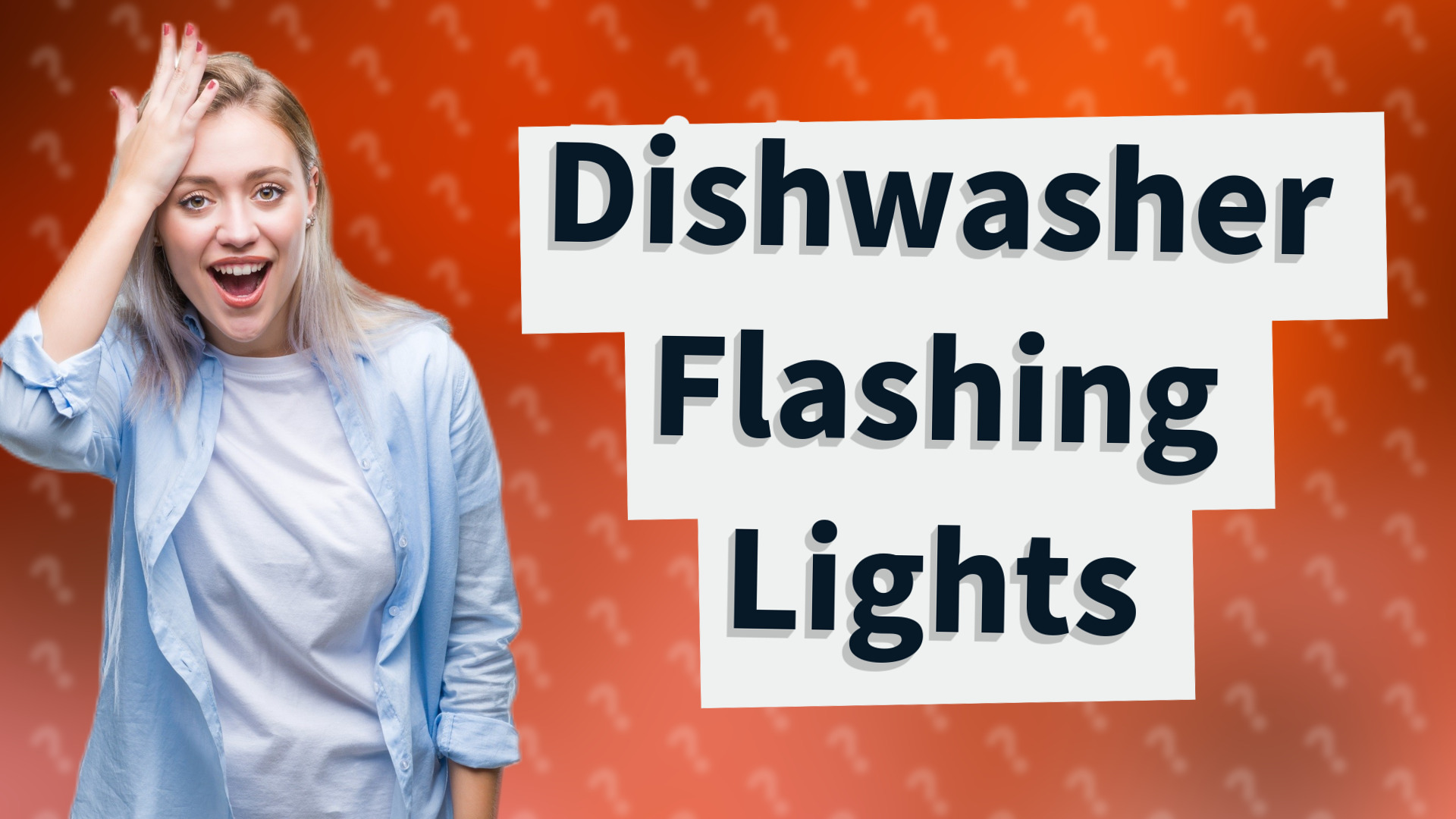 Dishwasher Flashing Lights