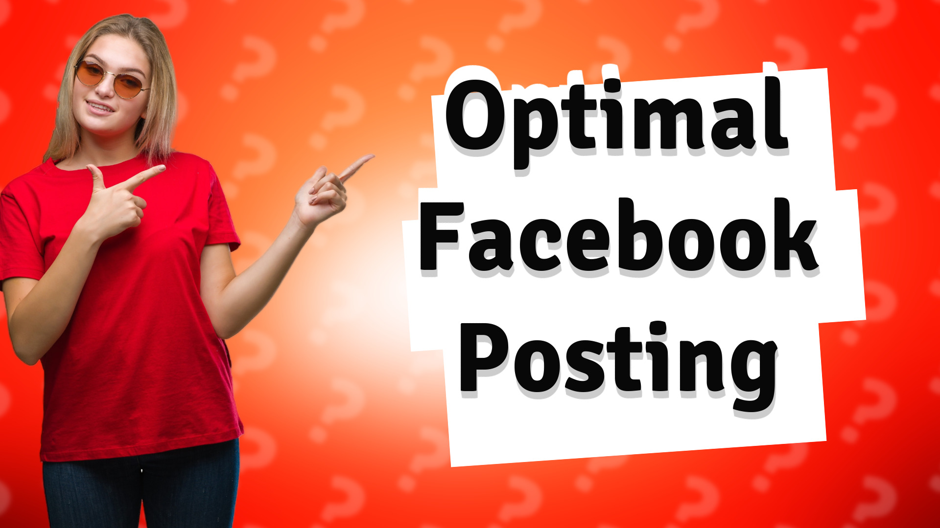 Optimal Facebook Posting