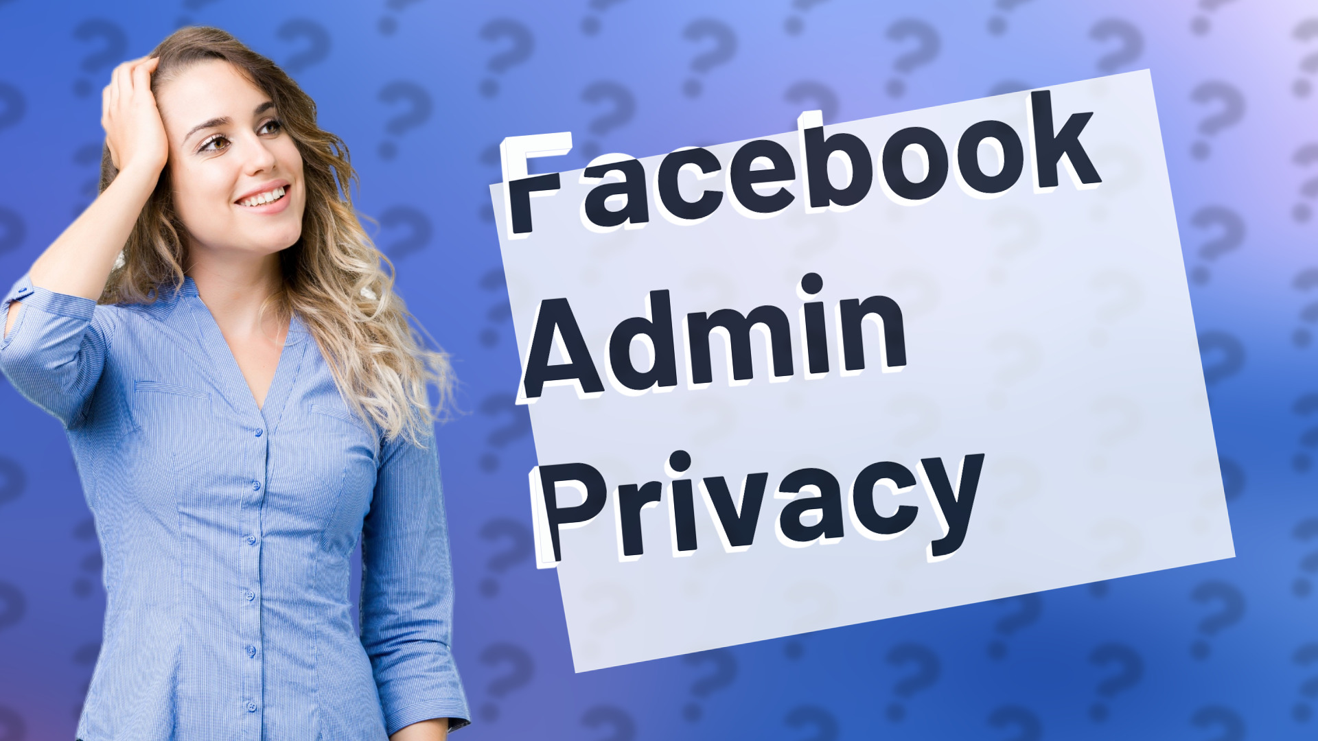 Facebook Admin Privacy