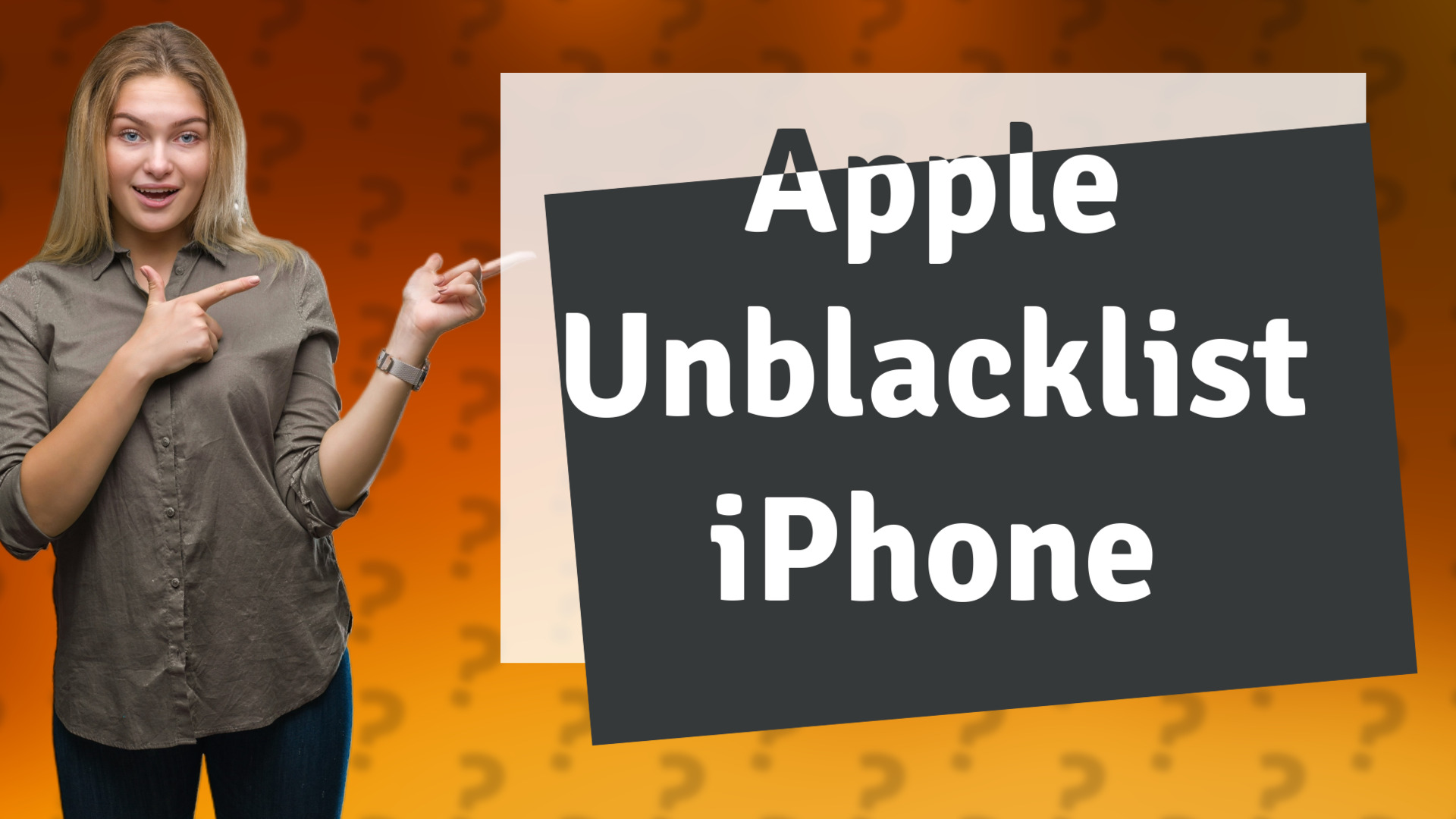 Apple Unblacklist iPhone