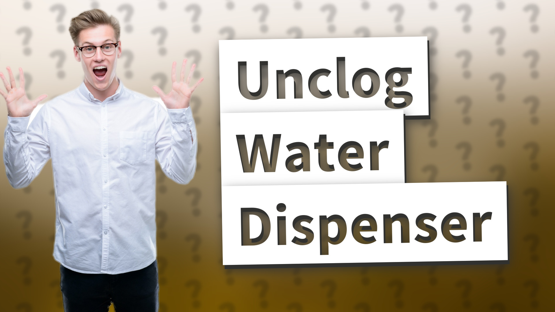 Unclog Water Dispenser